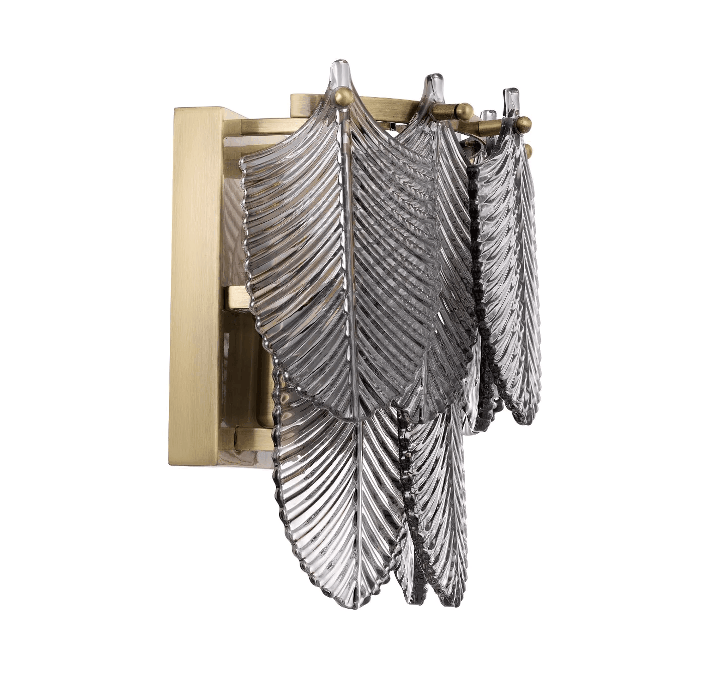 Lampa ścienna VERBIER szkło dymione ze złotym Eichholtz Eye on Design