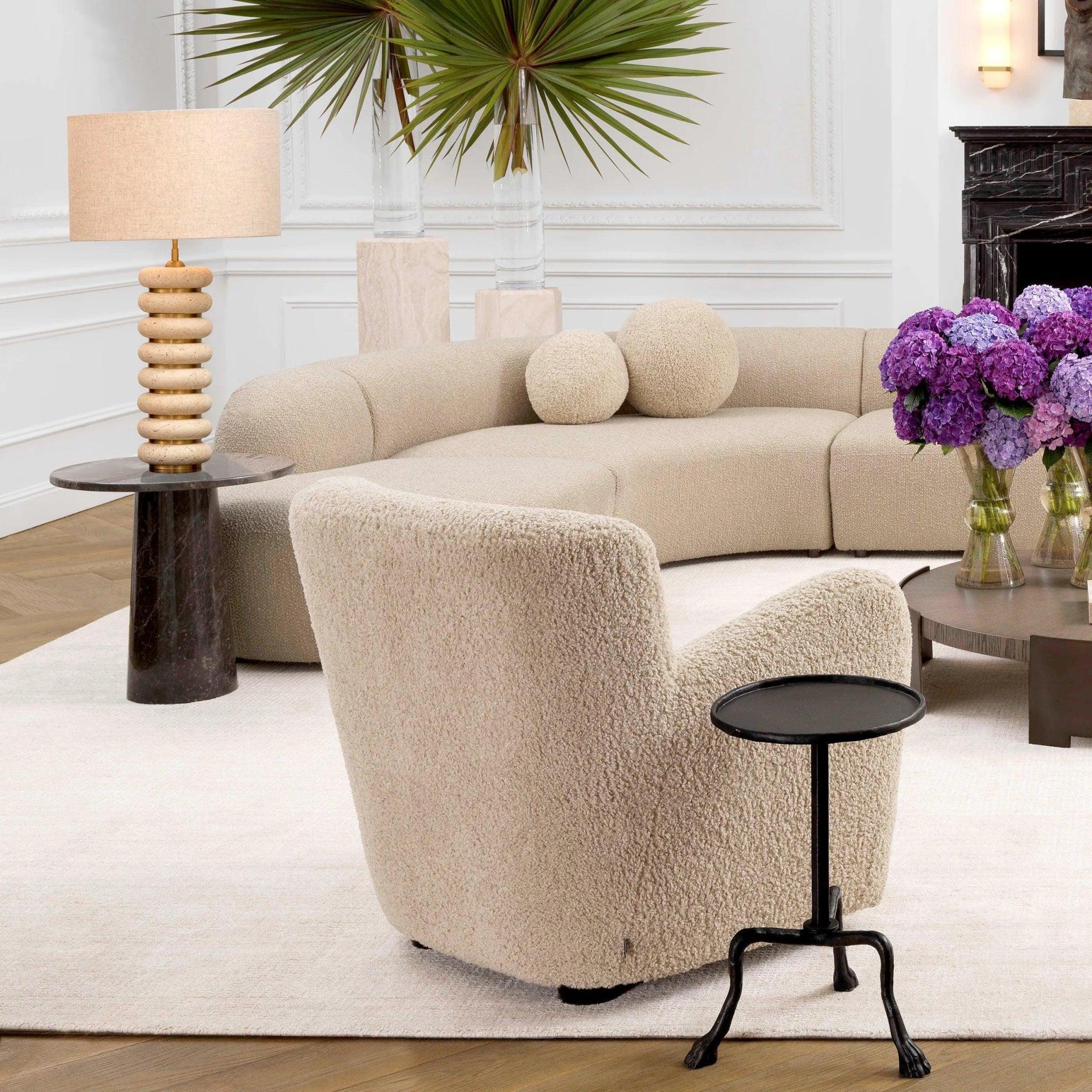 Lampa stołowa BARON trawertyn Eichholtz Eye on Design