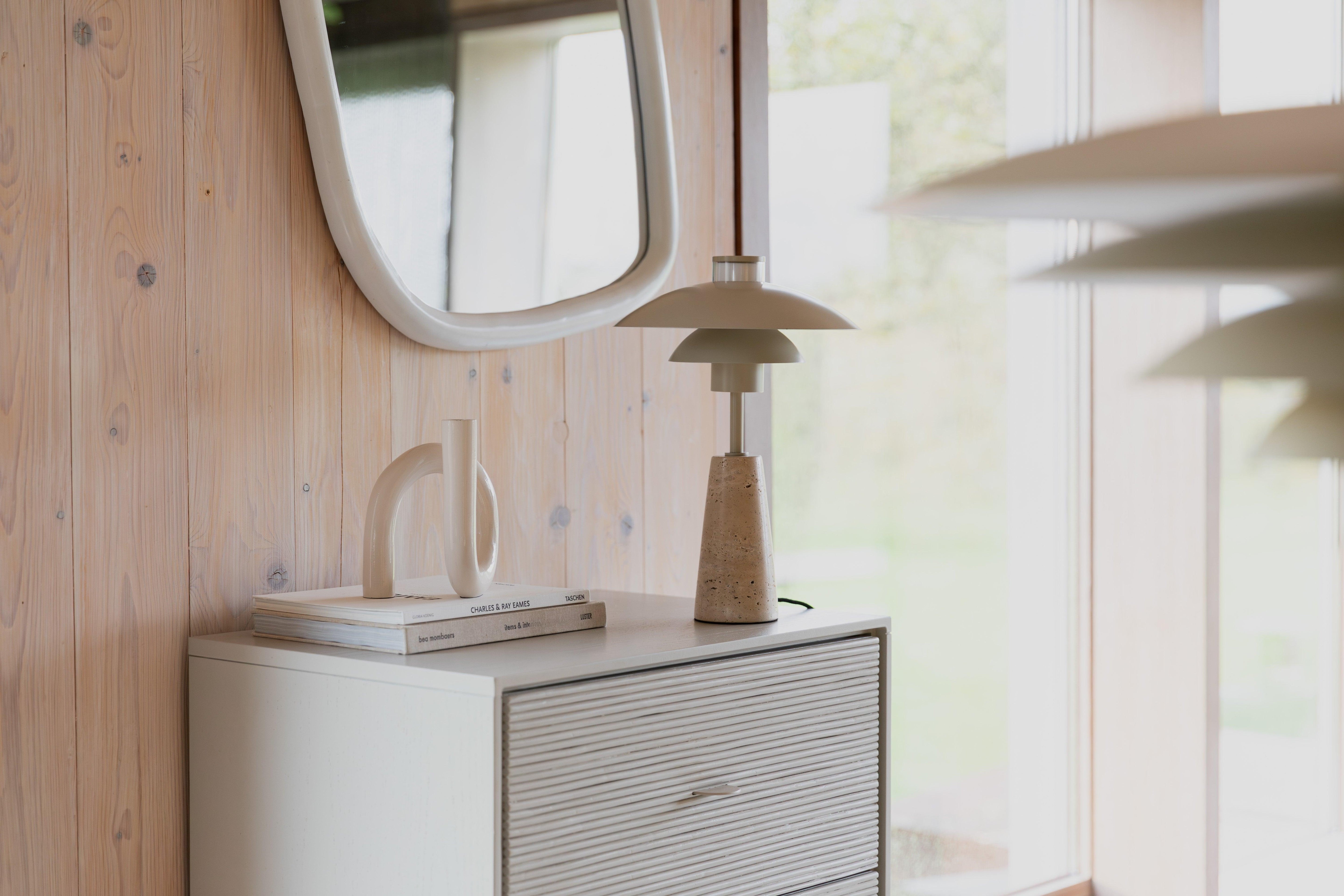 Lampa stołowa COLE beżowy trawertyn Zuiver Eye on Design