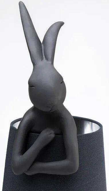 Lampa stołowa czarna w kształcie królika Kare Design Eye on Design
