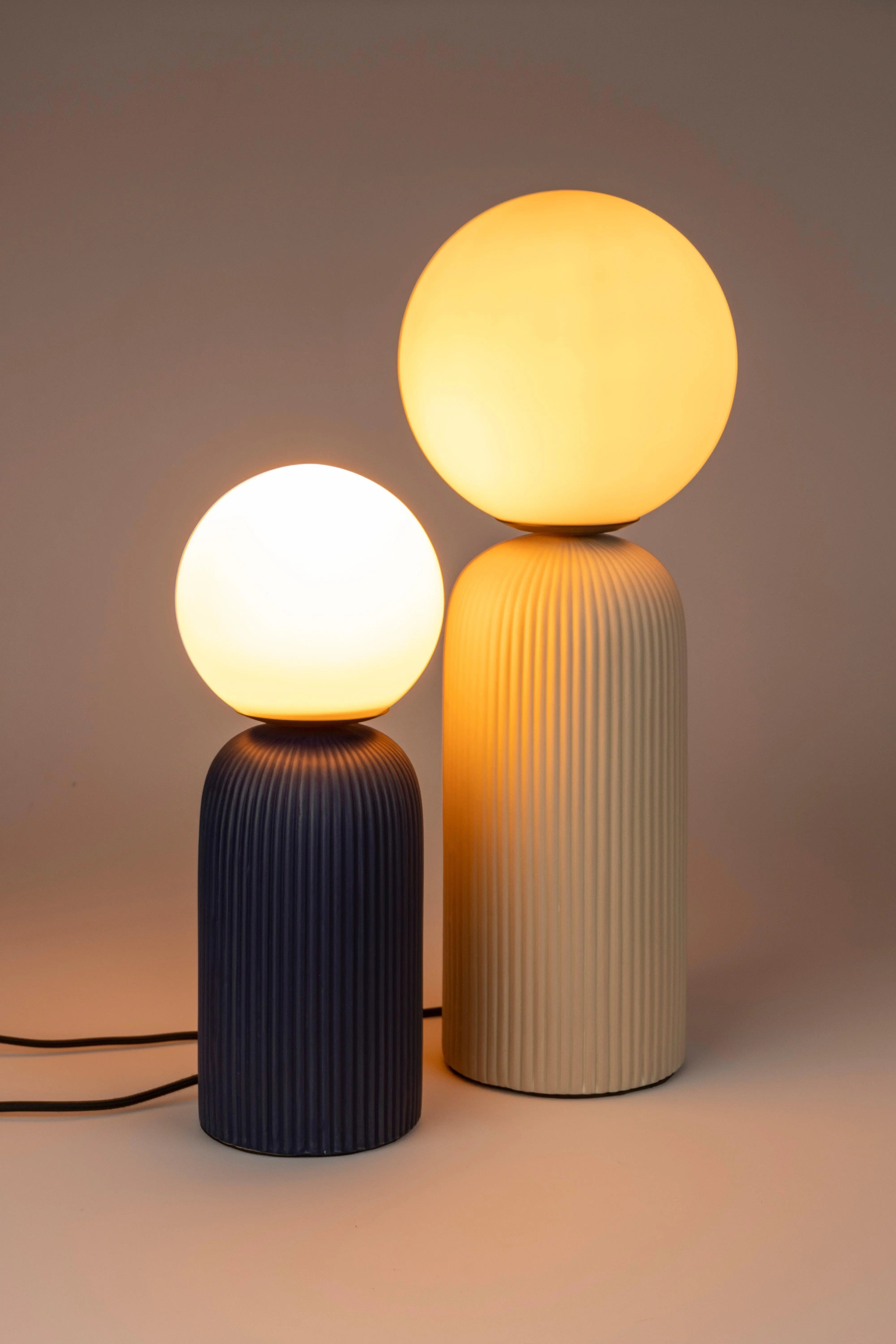 Dash Table Lamp M Brown Rice Zuiver Eye on Design