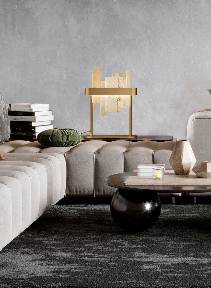 Lampa stołowa HONICE TL złoty Masiero Eye on Design