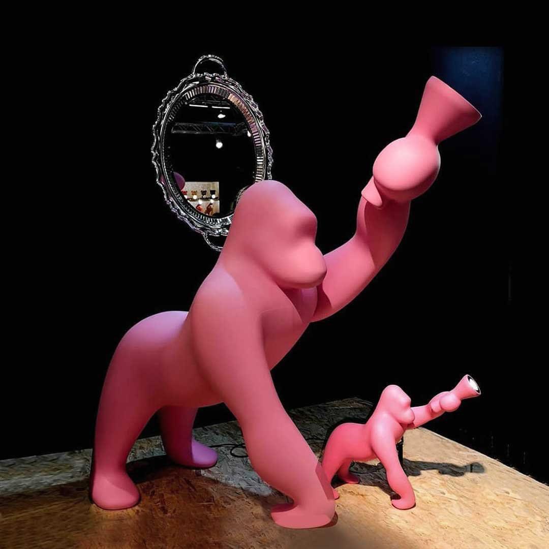 Lampa stołowa KONG biały Qeeboo Eye on Design