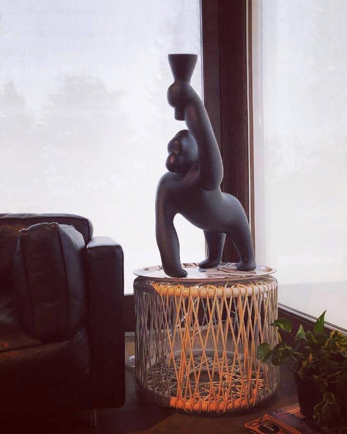 Lampa stołowa KONG czarny Qeeboo Eye on Design