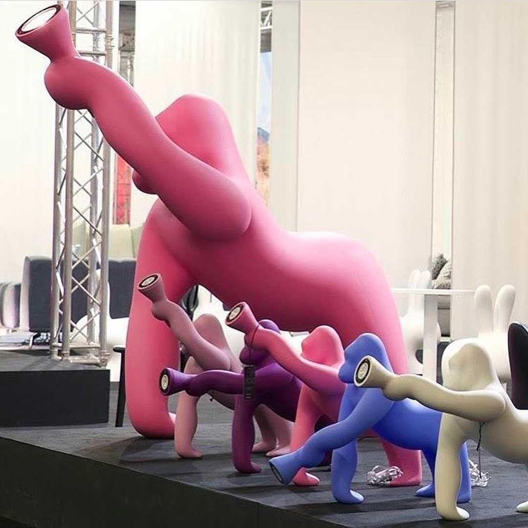 Lampa stołowa KONG różowy Qeeboo Eye on Design