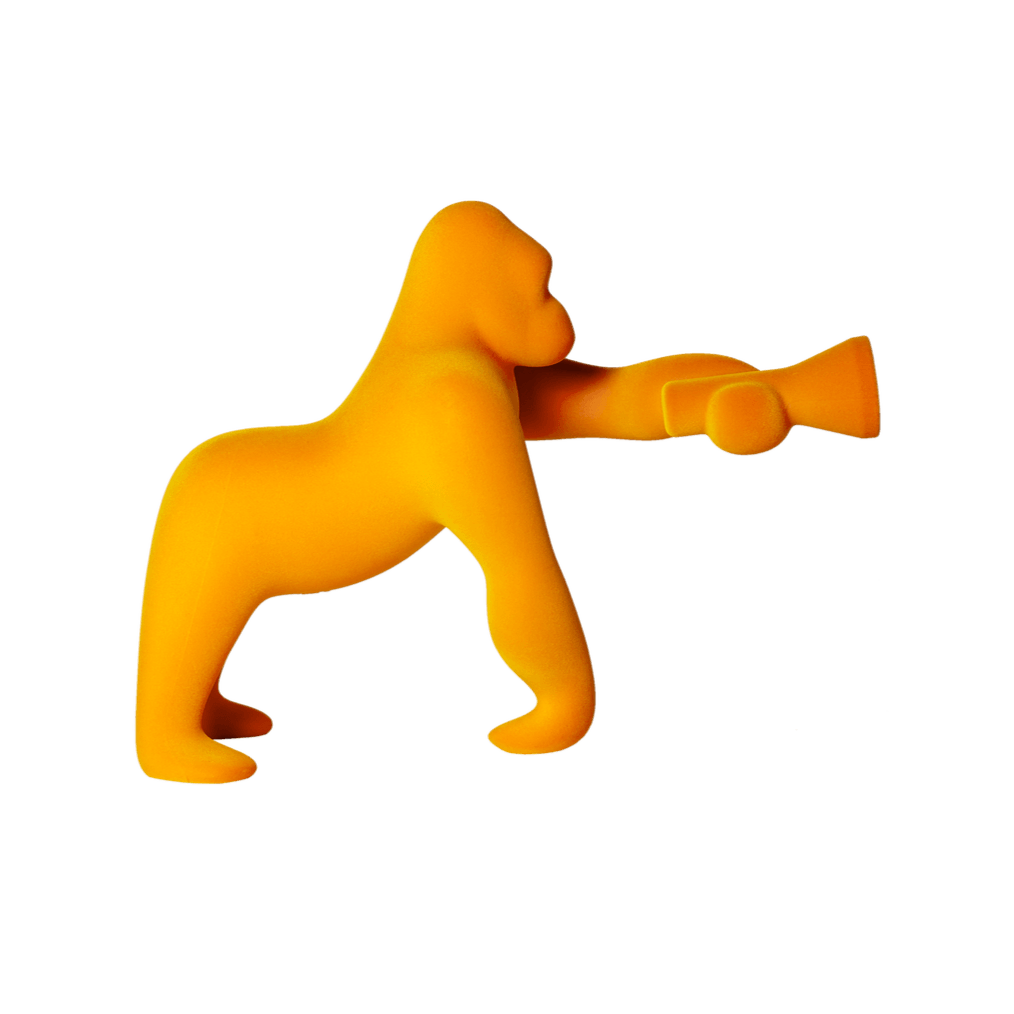 Lampa stołowa KONG VELVET żółty Qeeboo Eye on Design