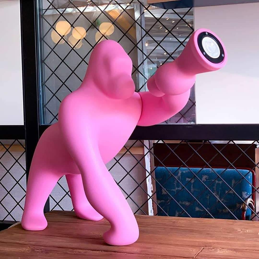 Lampa stołowa KONG żółty Qeeboo Eye on Design