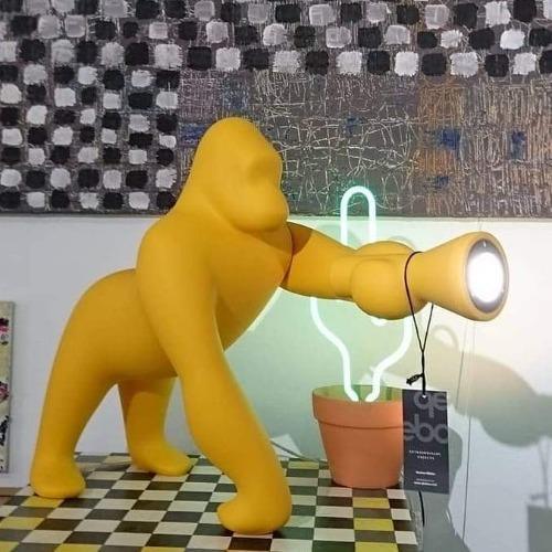 Lampa stołowa KONG żółty Qeeboo Eye on Design