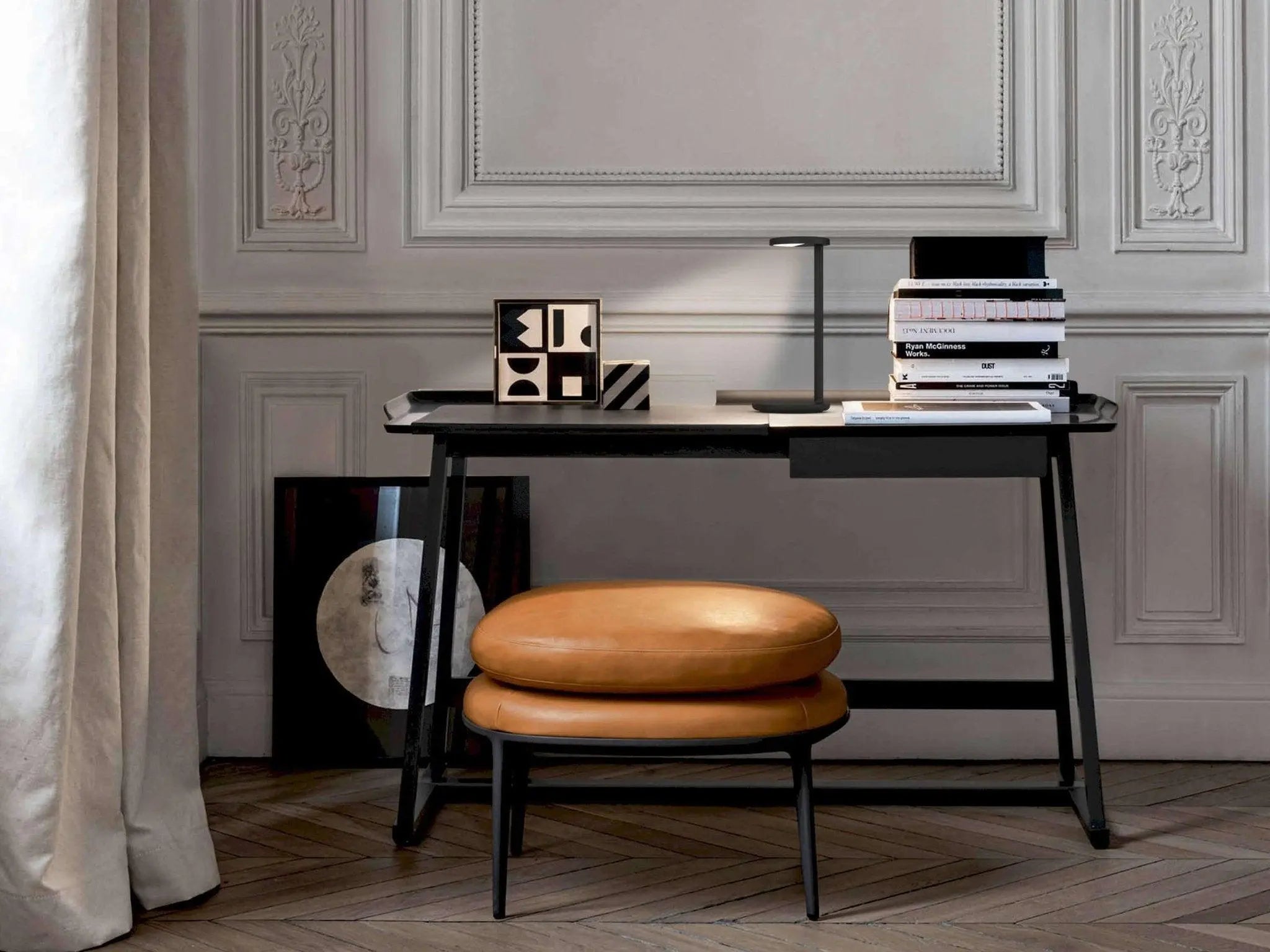 Lampa stołowa OBLIQUE antracyt matowy – Flos