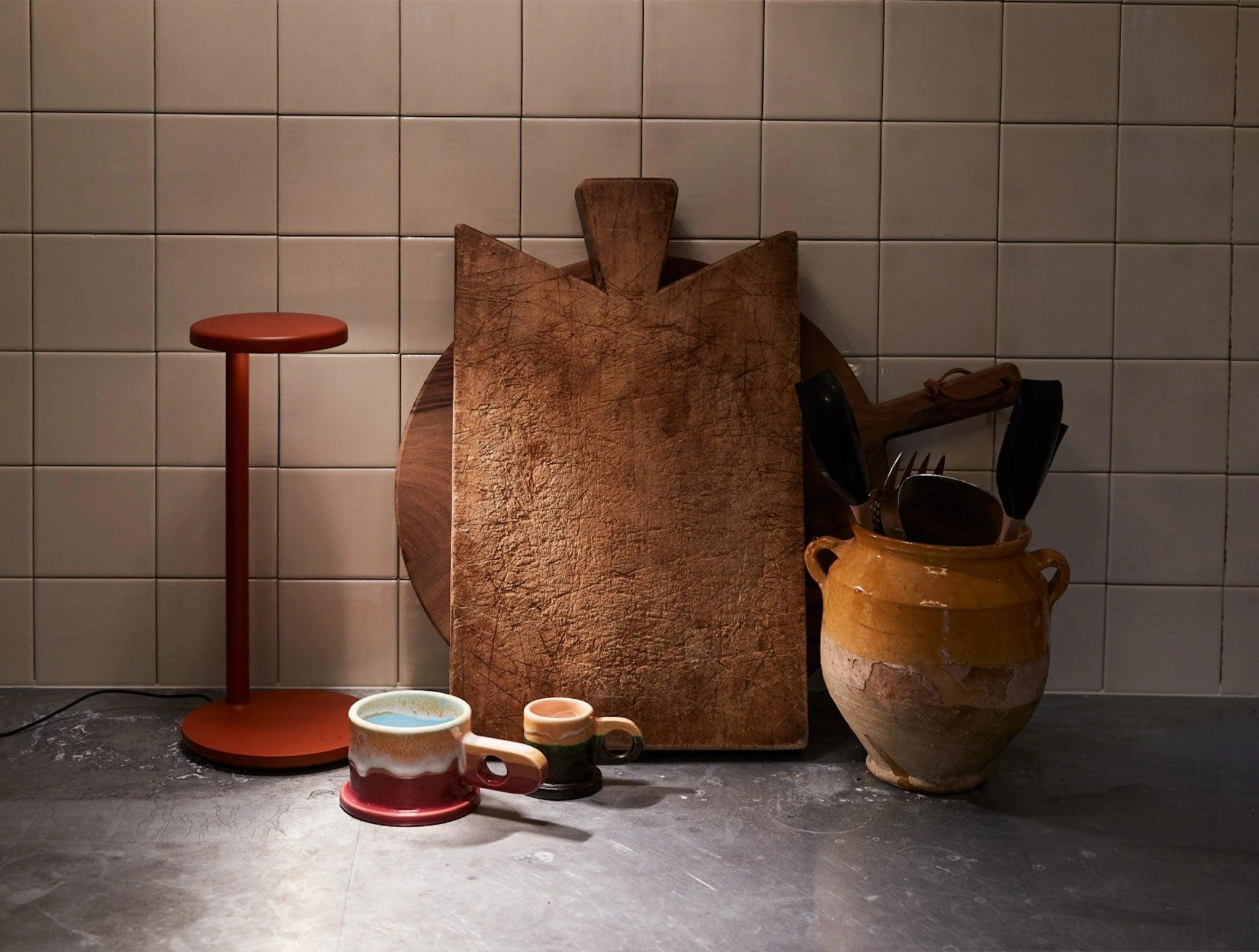 Lampa stołowa OBLIQUE rdzawy matowy Flos Eye on Design