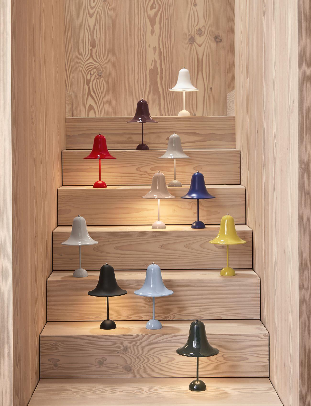 Lampa stołowa przenośna PANTOP mosiądz Verpan Eye on Design