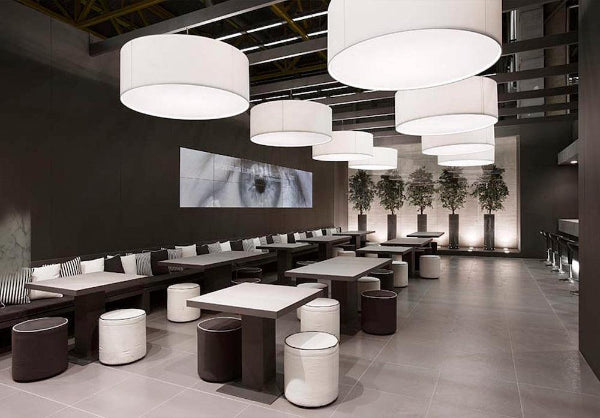 Lampa sufitowa lniana CIRCUS LED biały Contardi Eye on Design