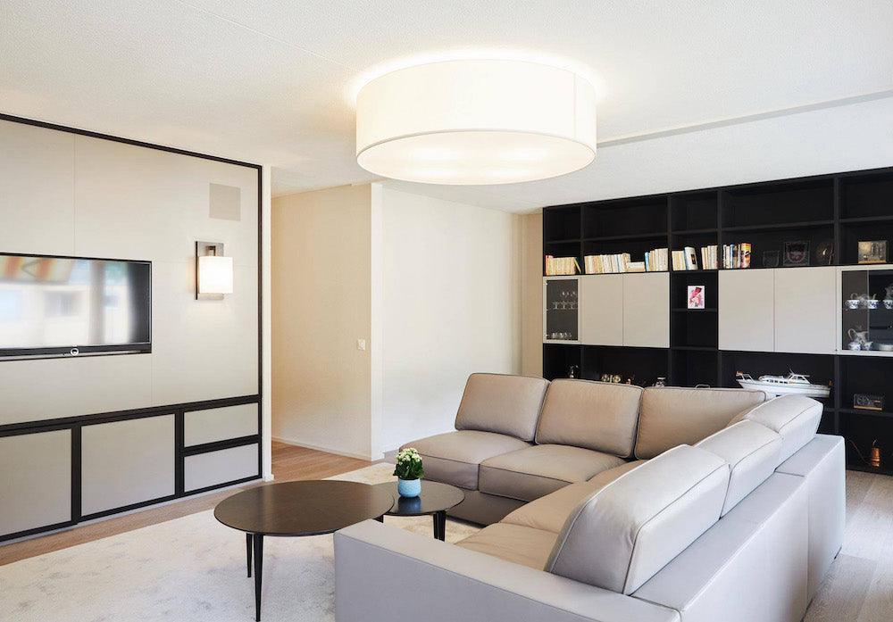 Lampa sufitowa lniana CIRCUS LED biały Contardi Eye on Design