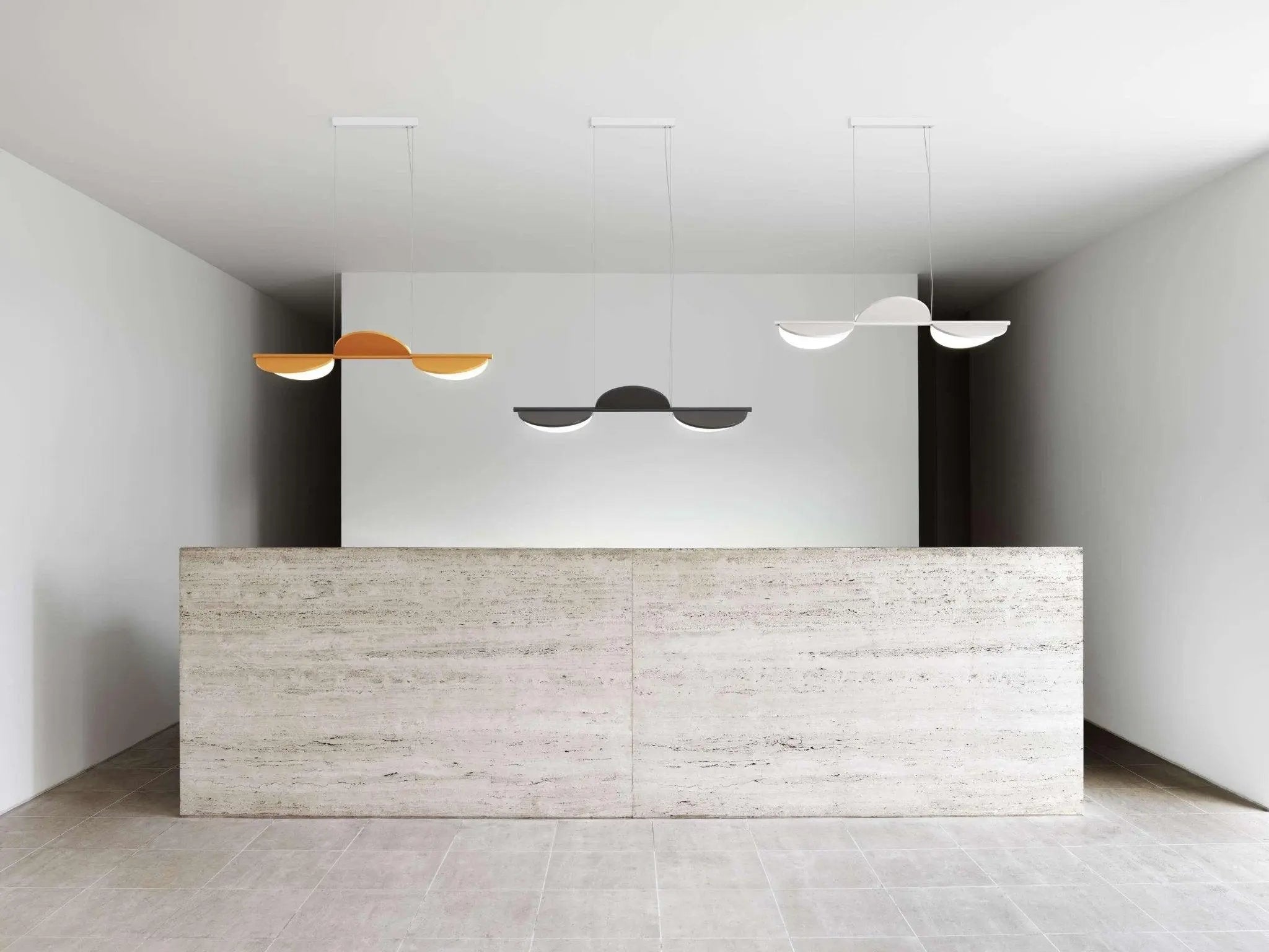 Lampa wisząca ALMENDRA LINEAR beżowy – Flos