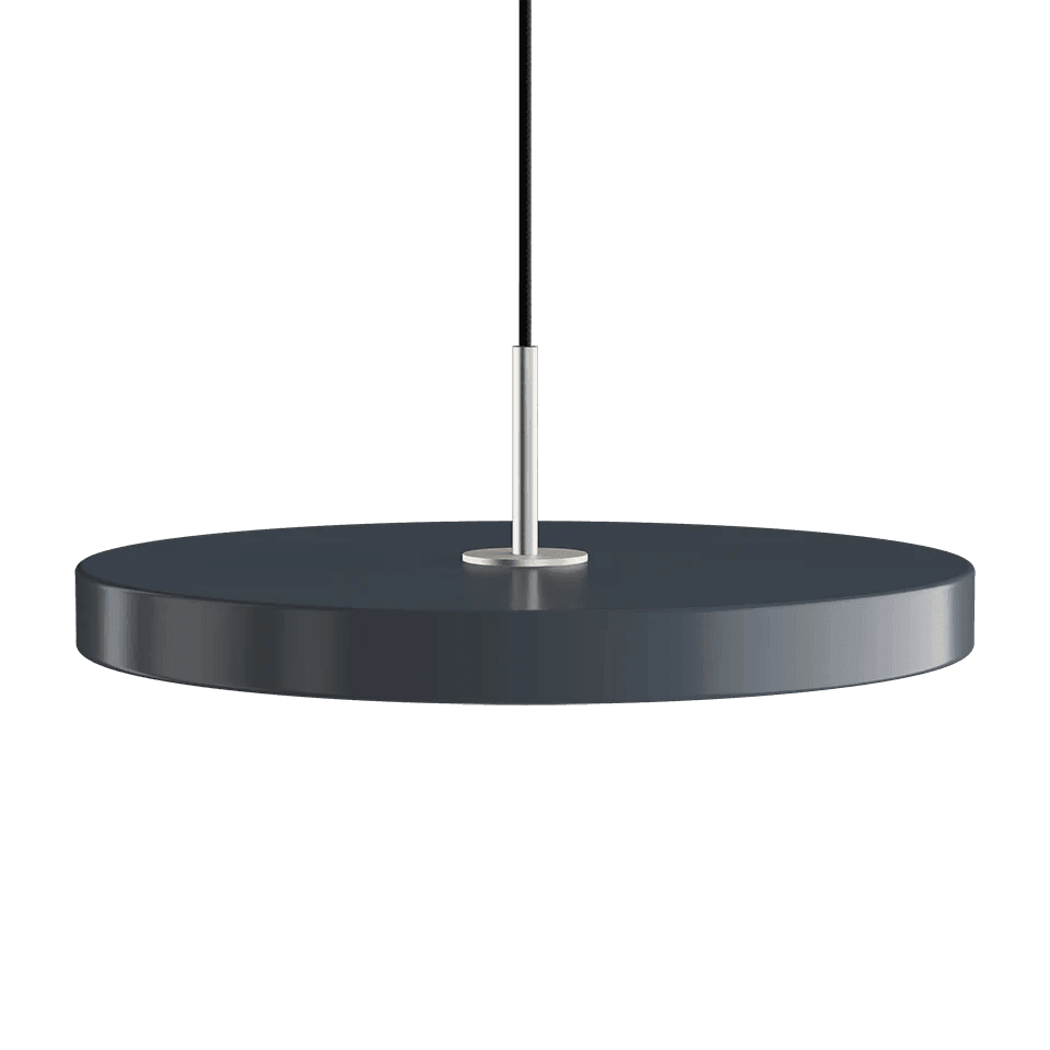 Lampa wisząca ASTERIA antracytowy UMAGE Ø43 x 4 cm Srebrny Eye on Design