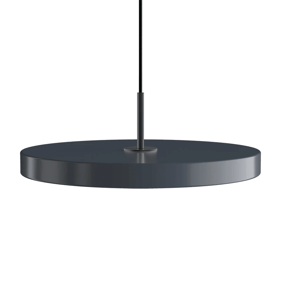 Lampa wisząca ASTERIA antracytowy UMAGE Ø43 x 4 cm Czarny Eye on Design