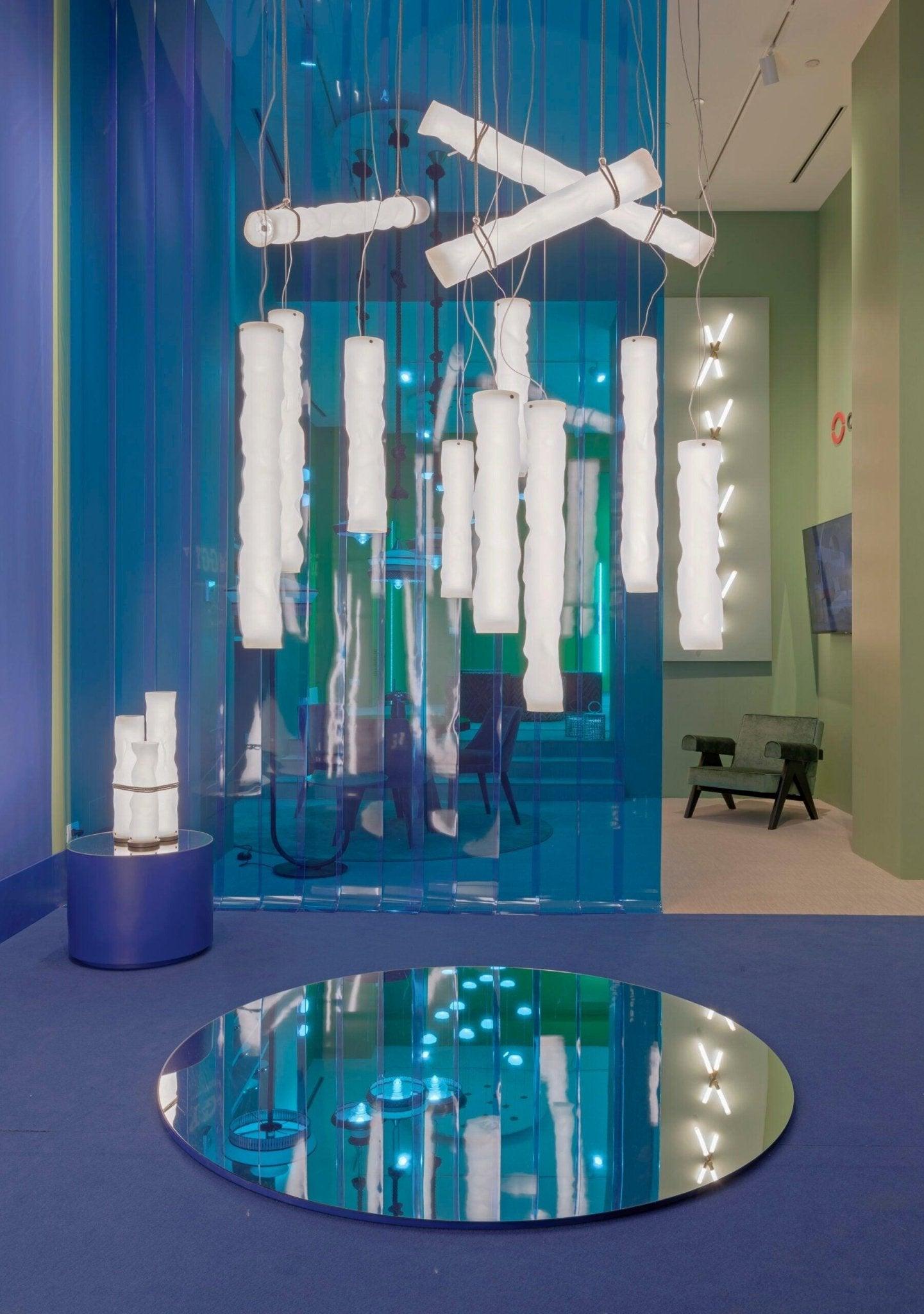 Lampa wisząca BAGGY VERTICAL biały Contardi Eye on Design