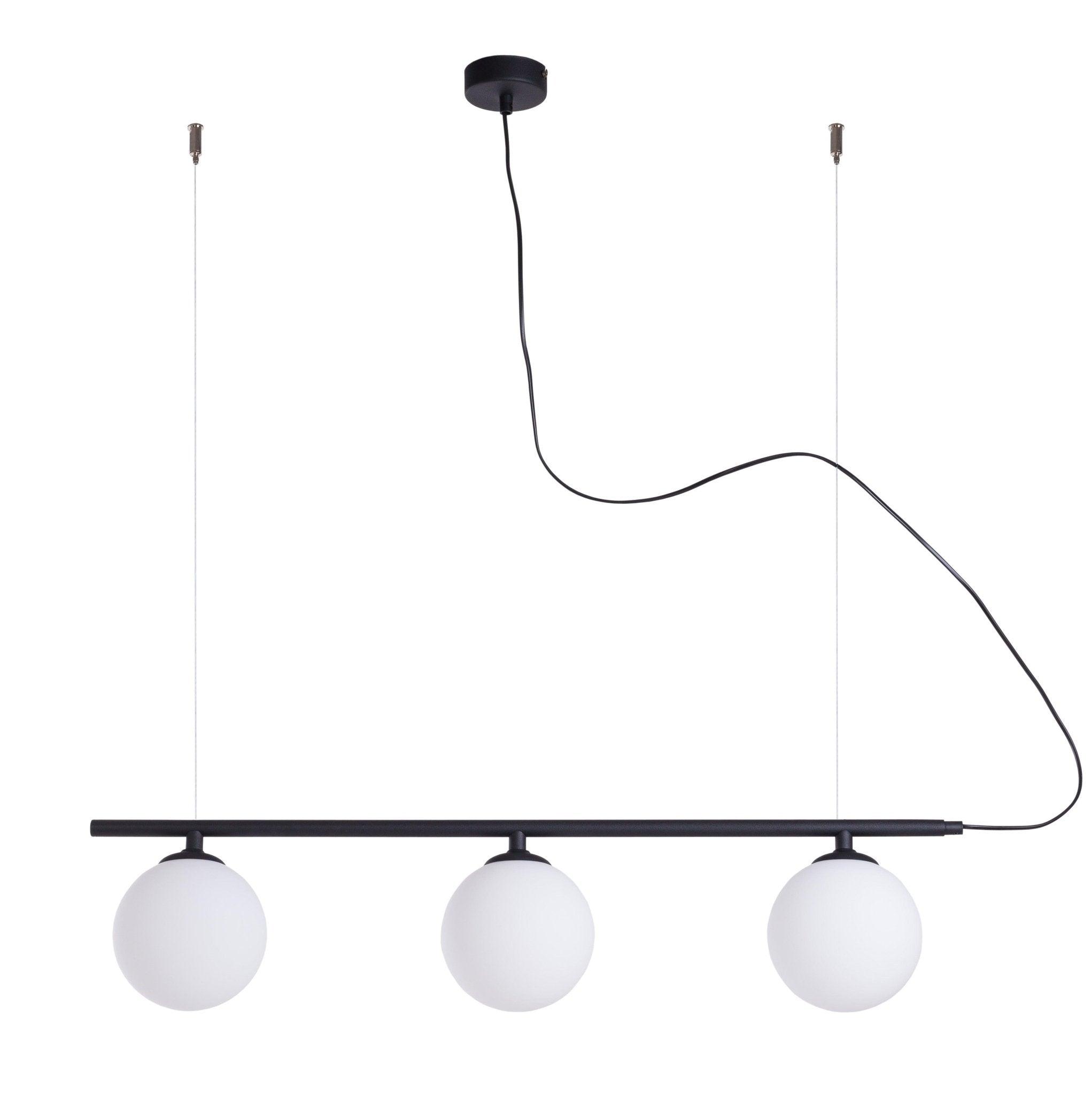 Lampa wisząca BERYL GLASS TRIO czarny Artera Eye on Design
