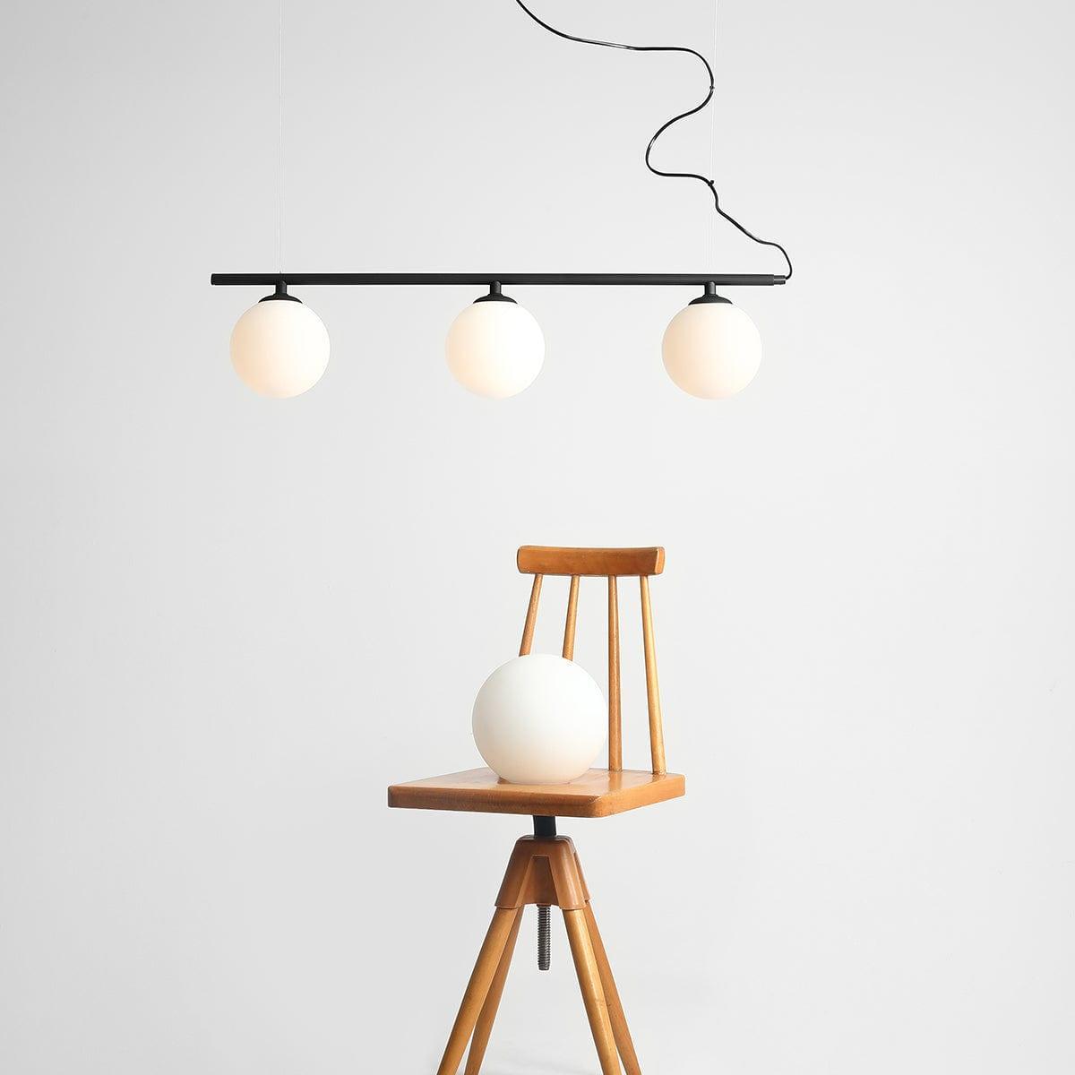 Lampa wisząca BERYL GLASS TRIO czarny Artera Eye on Design