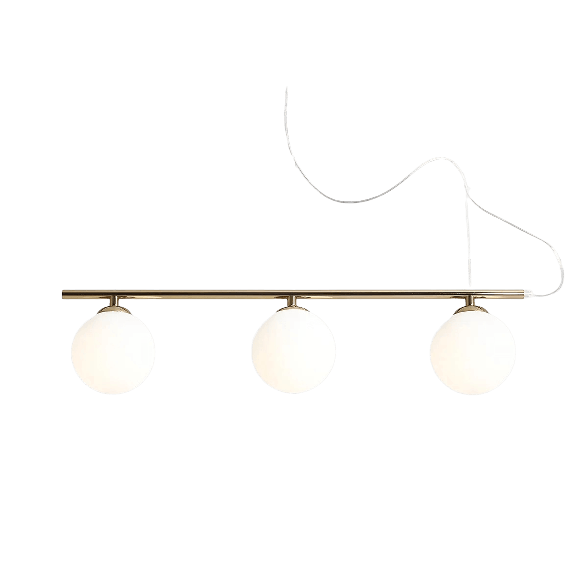 Lampa wisząca BERYL GLASS TRIO złoty Artera Eye on Design