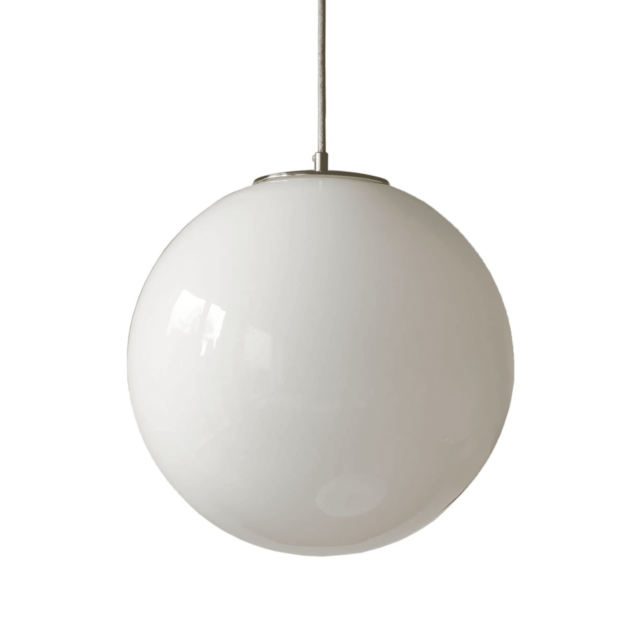 Lampa wisząca BIAŁA KULA mosiężny Embassy Interiors Eye on Design