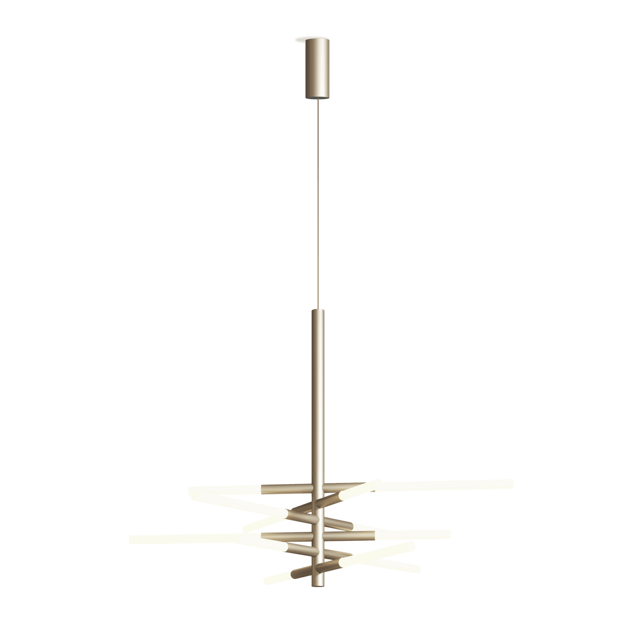 Lampa wisząca BIANCA DOUBLE złoty Contardi Eye on Design