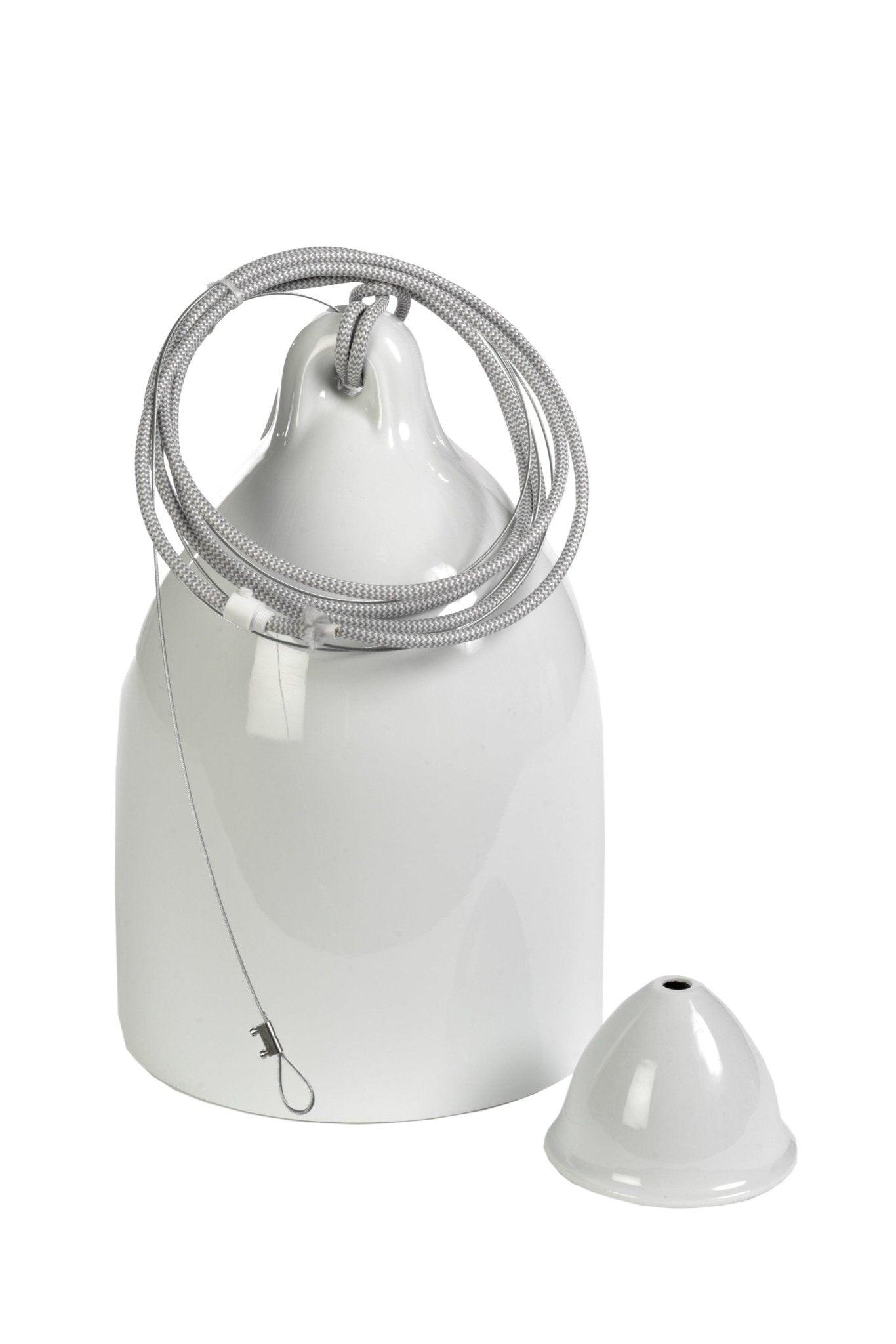 Lampa wisząca BUFFER biała porcelana Pols Potten Eye on Design