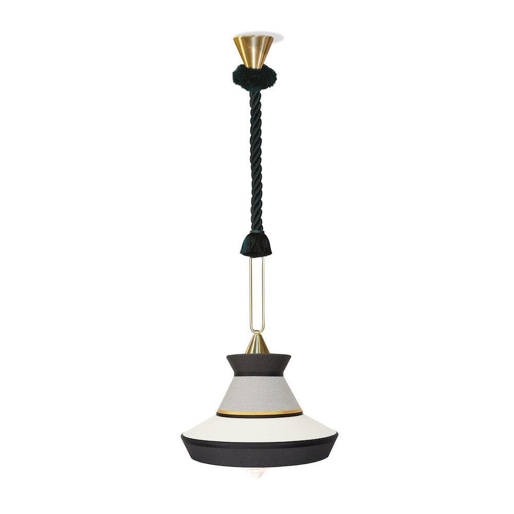 Lampa wisząca CALYPSO GUADALOUPE czarno-biały Contardi M 1.9 m Eye on Design