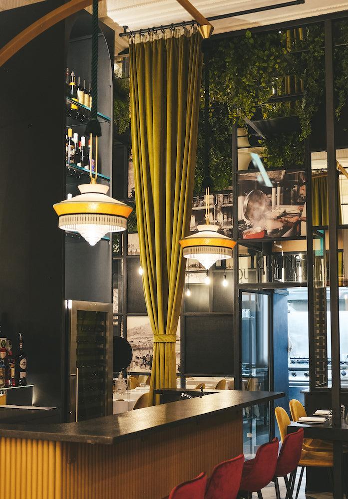 Lampa wisząca CALYPSO MARTINIQUE żółty Contardi Eye on Design