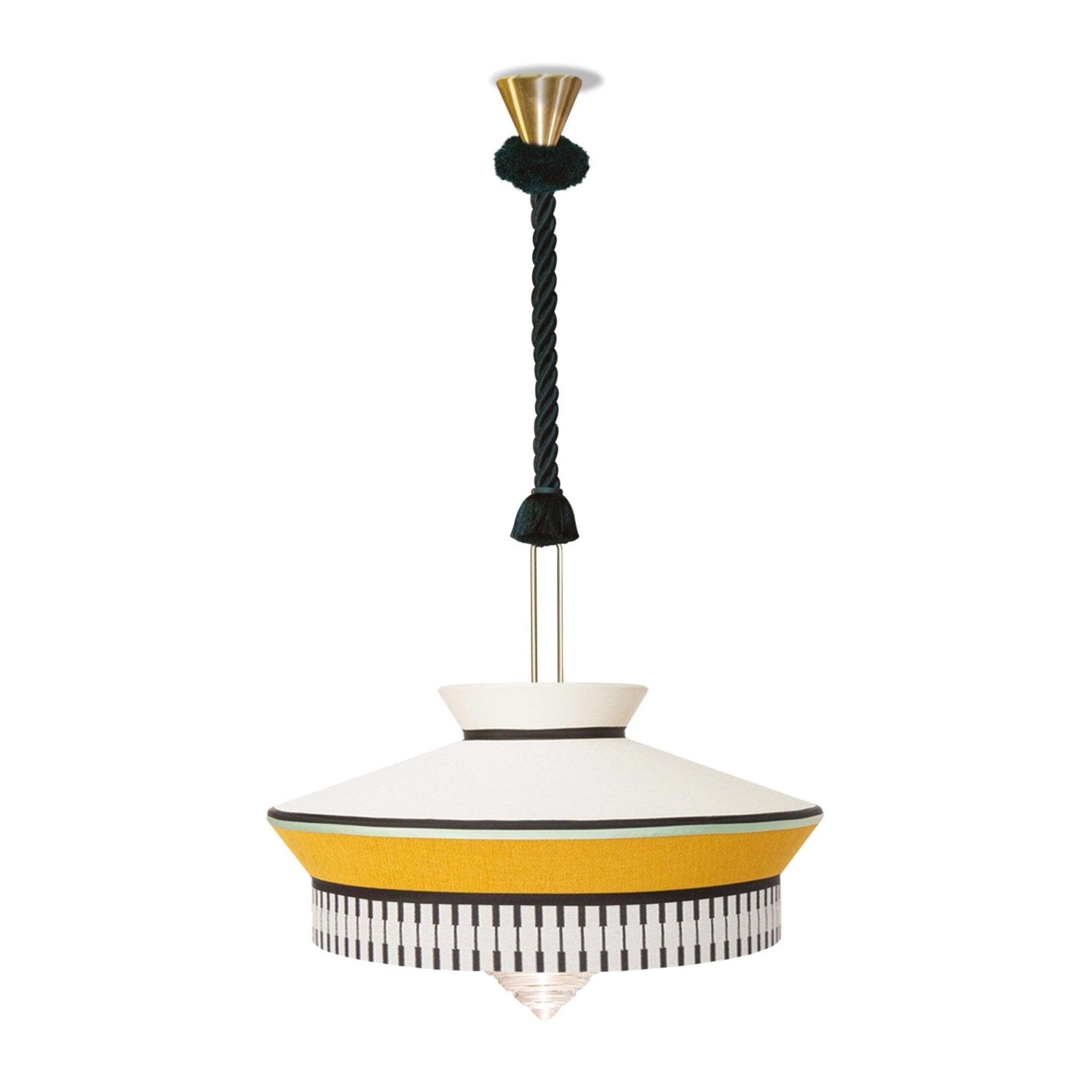 Lampa wisząca CALYPSO MARTINIQUE żółty Contardi XL 1.9 m Eye on Design