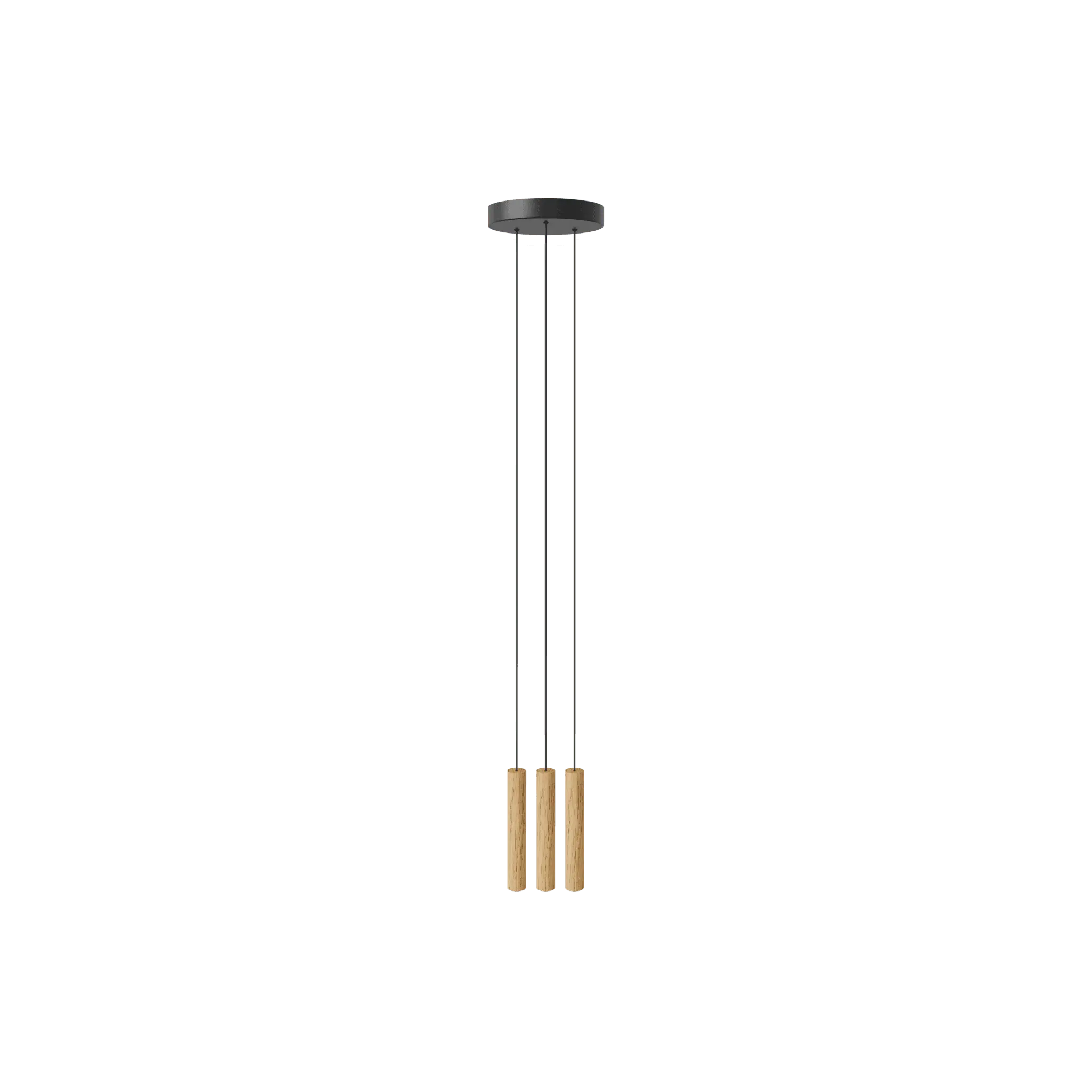 Lampa wisząca CHIMES CLUSTER 3 ciemny dąb – Umage