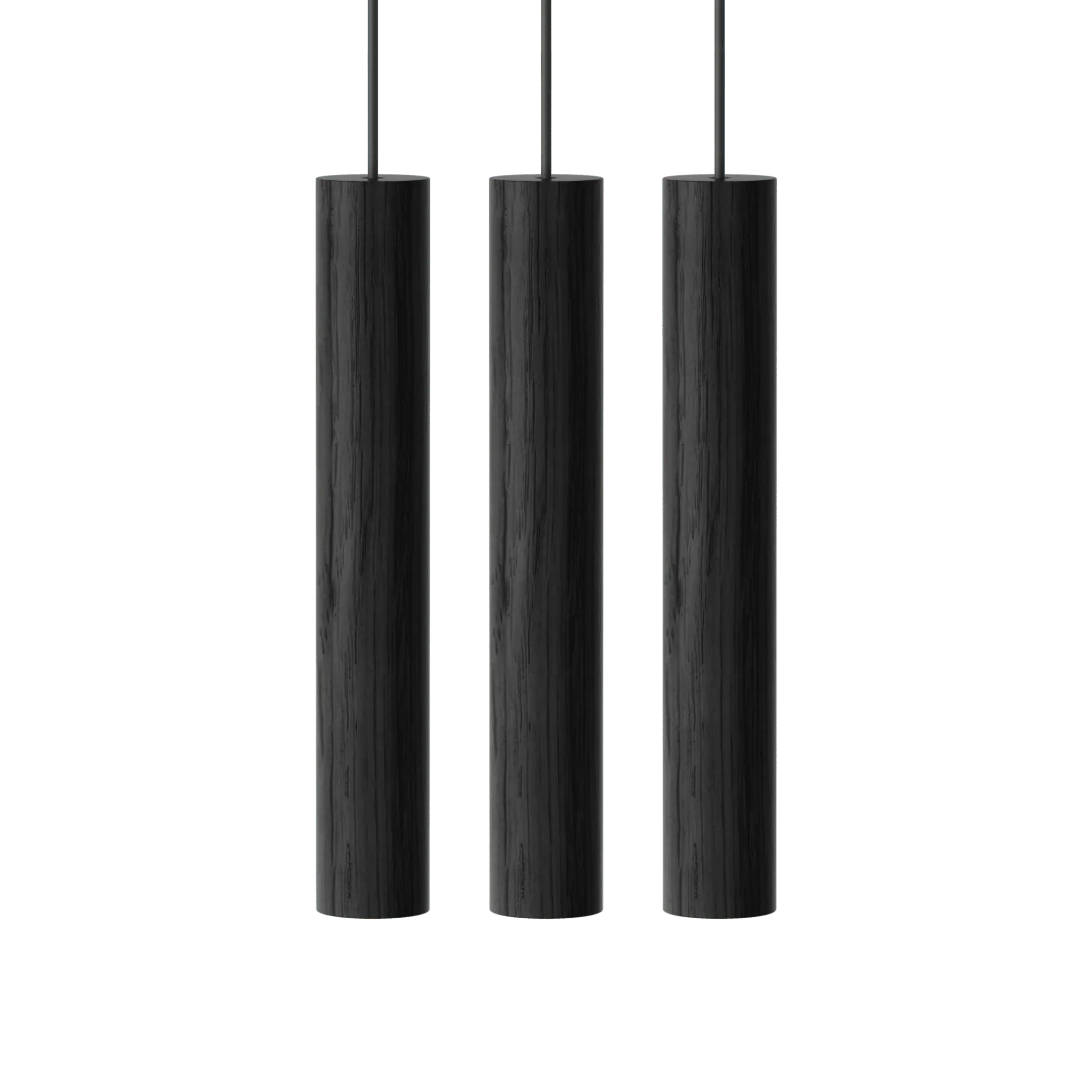 Lampa wisząca CHIMES CLUSTER 3 czarny dąb – Umage