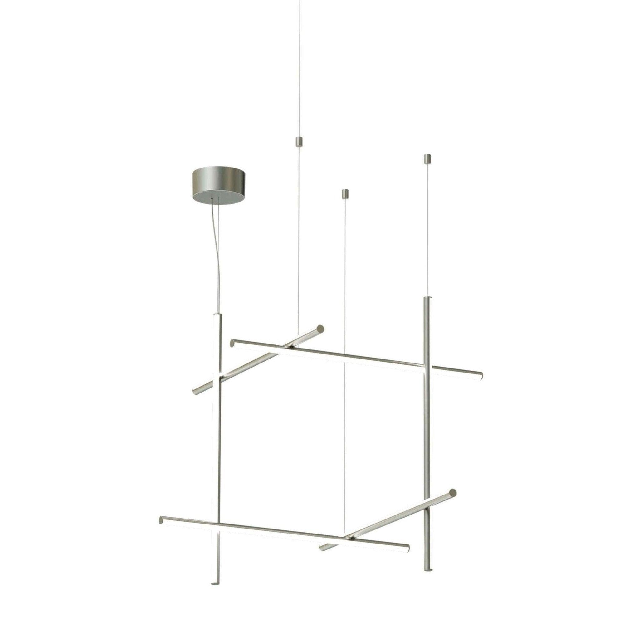 Lampa wisząca COORDINATES 3 srebrny Flos Eye on Design