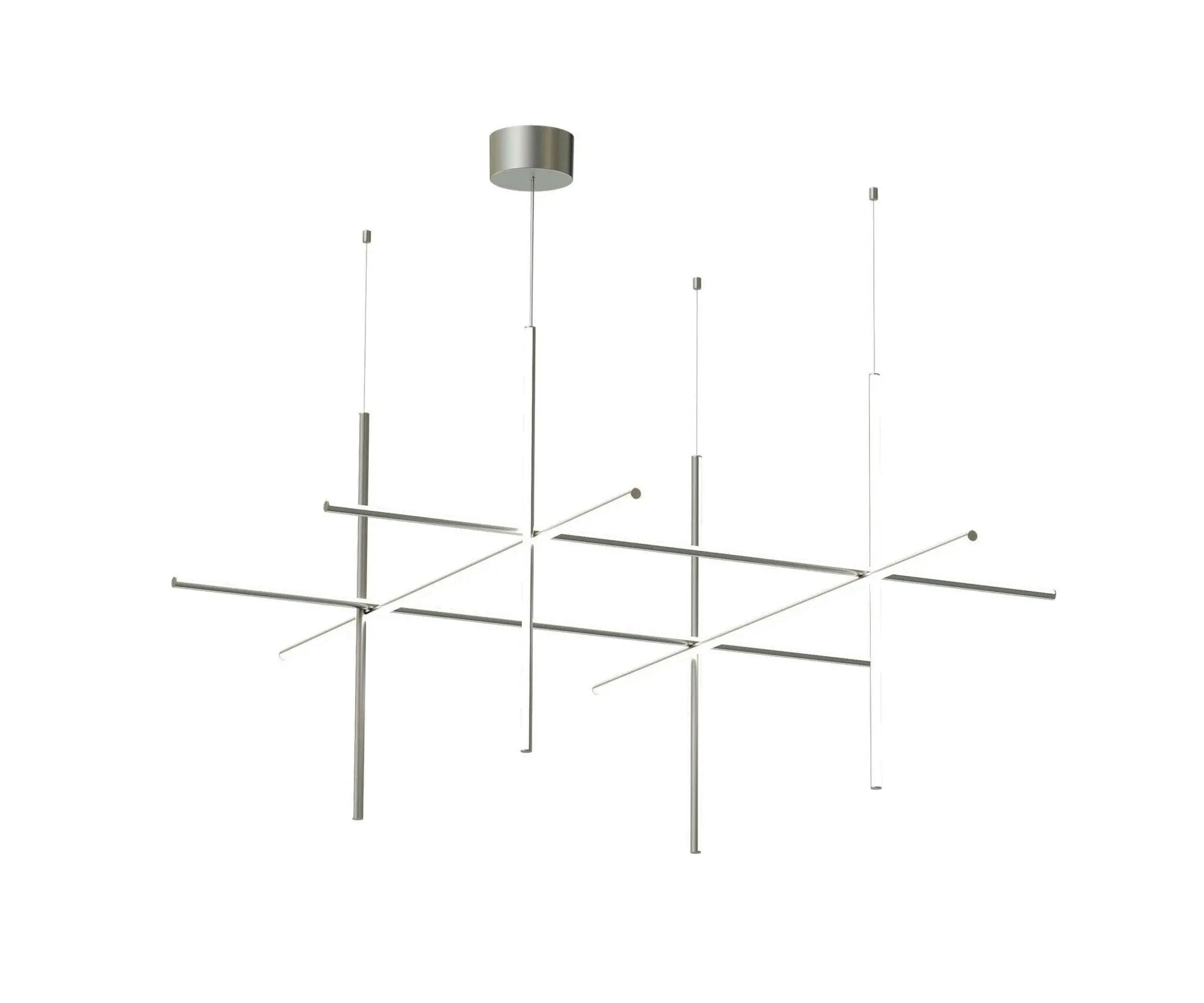Lampa wisząca COORDINATES 4 srebrny – Flos