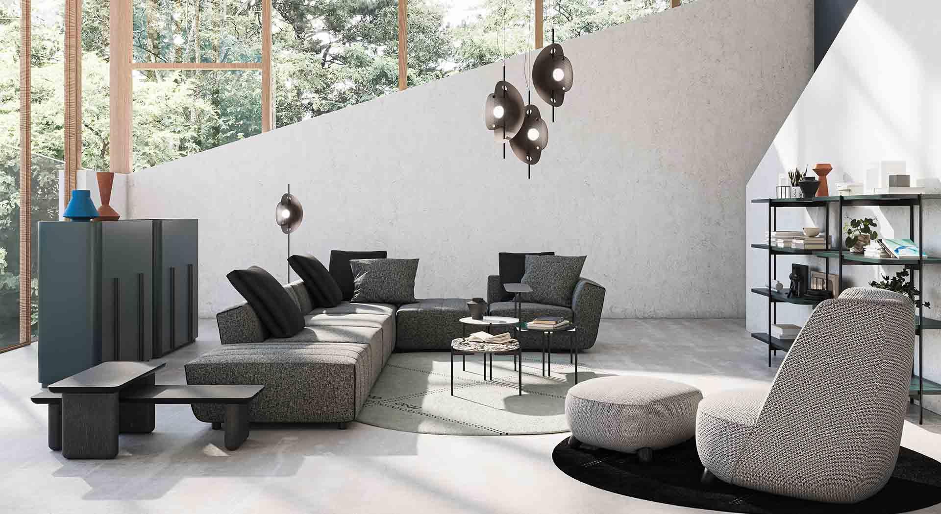 Lampa wisząca COROLLE VERTICAL brązowy Liu Jo Living Eye on Design