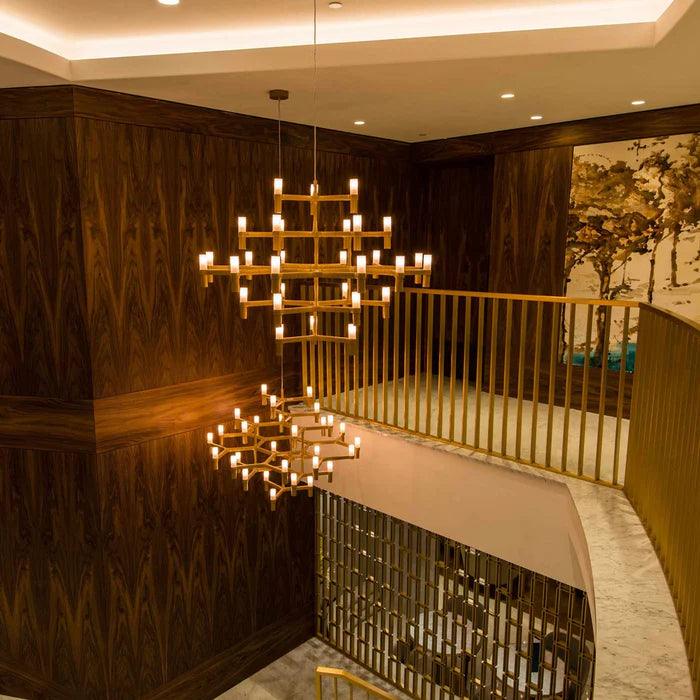 Lampa wisząca CROWN MAJOR złoty Nemo Eye on Design