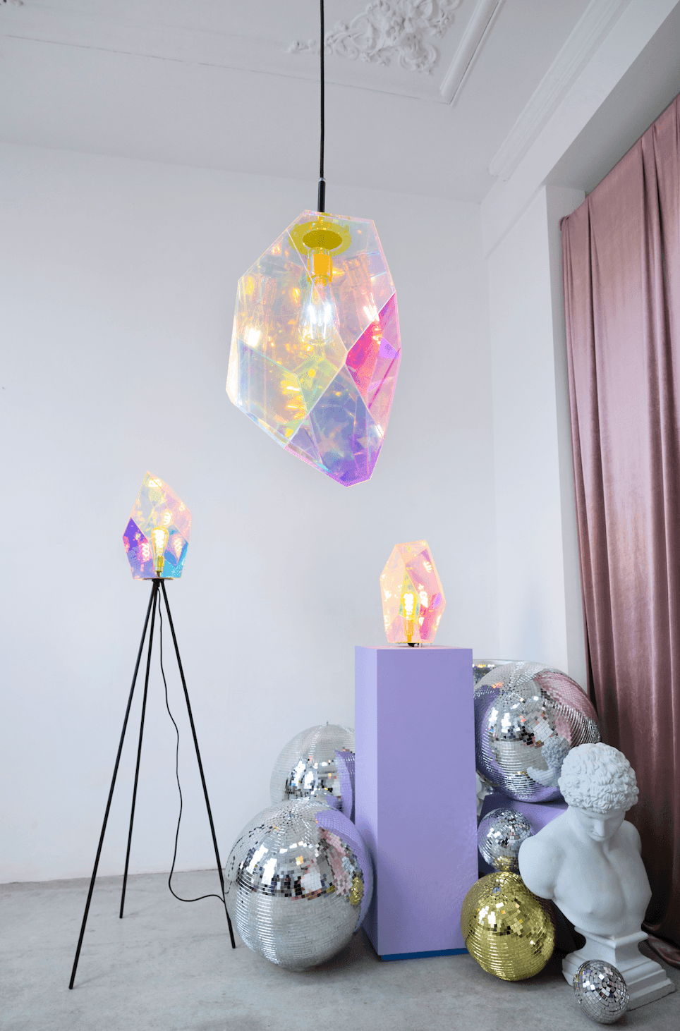 Lampa wisząca DIAMOND DEAR akryl Bold Monkey Eye on Design