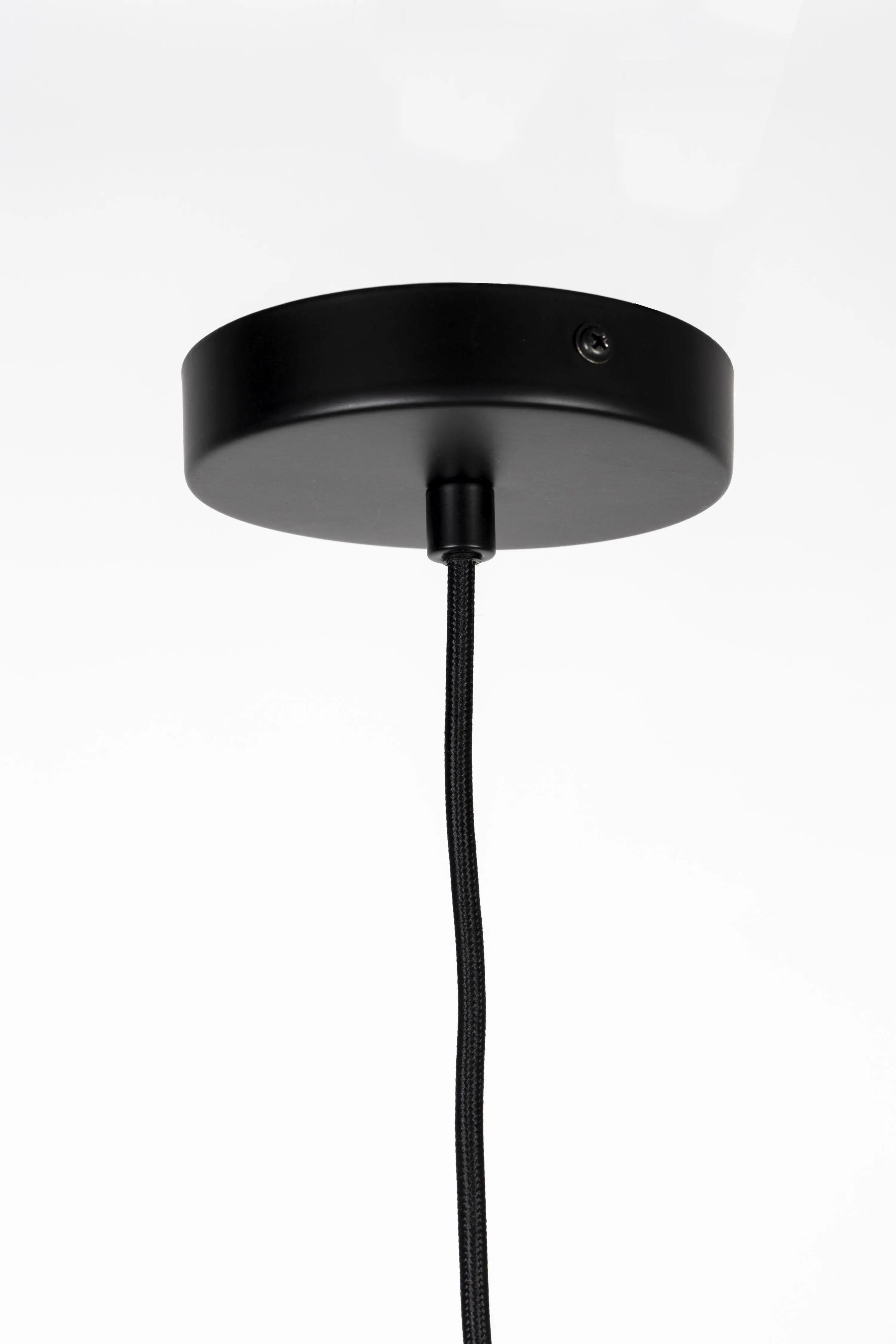 Lampa wisząca FAIRY szary – bawełna i metal