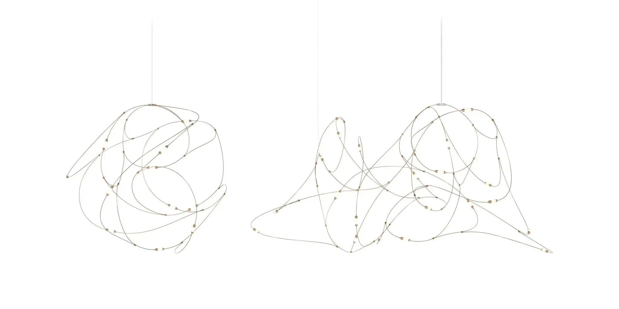 Lampa wisząca FLOCK OF LIGHT mosiądz – Moooi