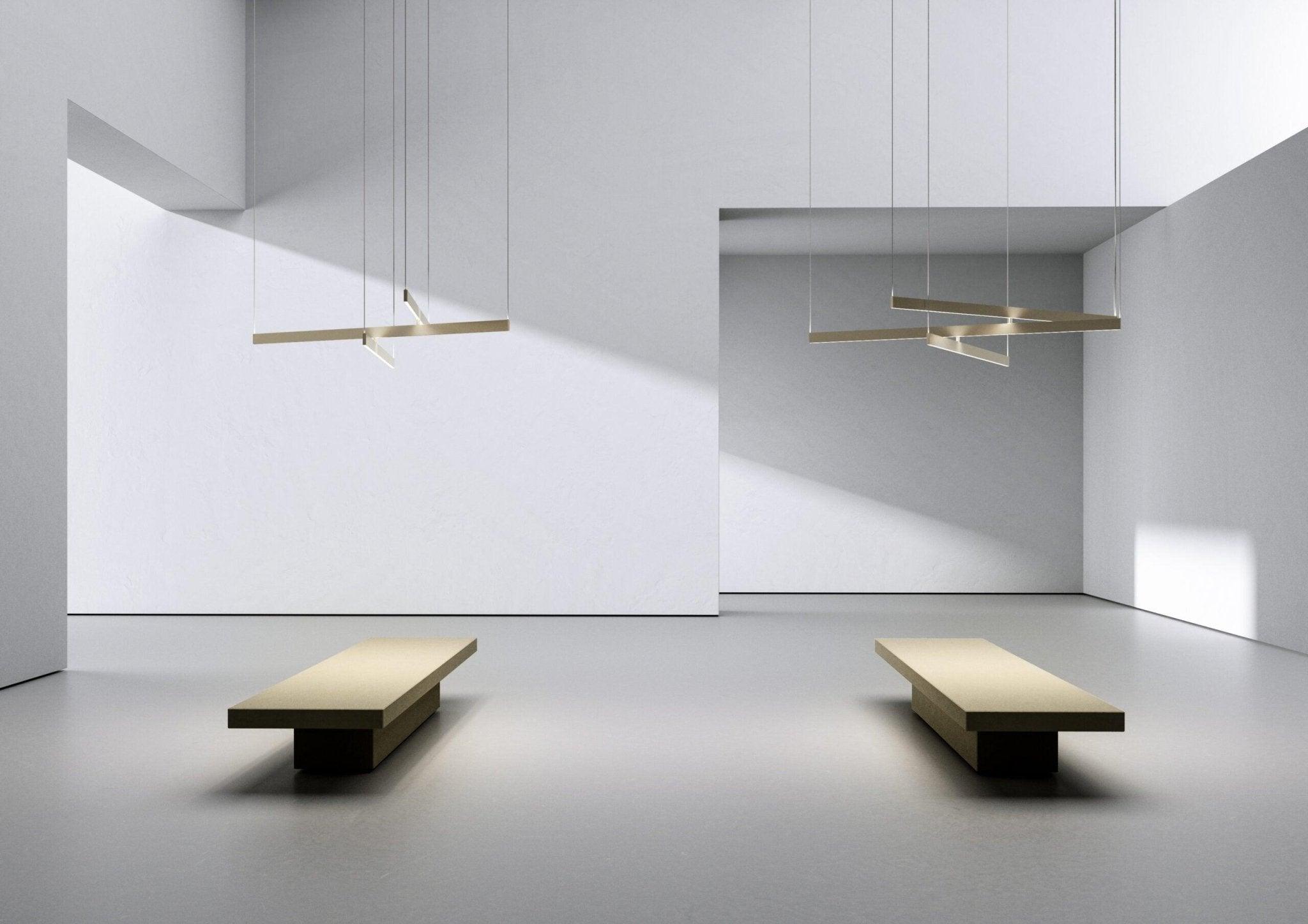 Lampa wisząca FLY MULTIPLE satynowy złoty Contardi Eye on Design