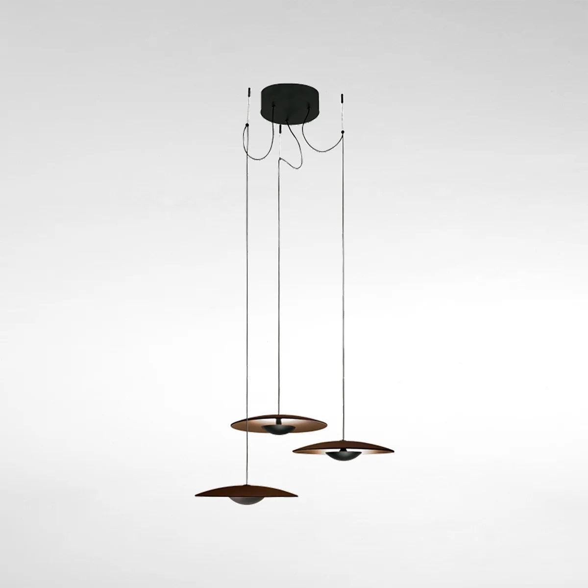 Lampa wisząca GINGER czarny z białym wykończeniem Marset 3 x 20 cm Eye on Design