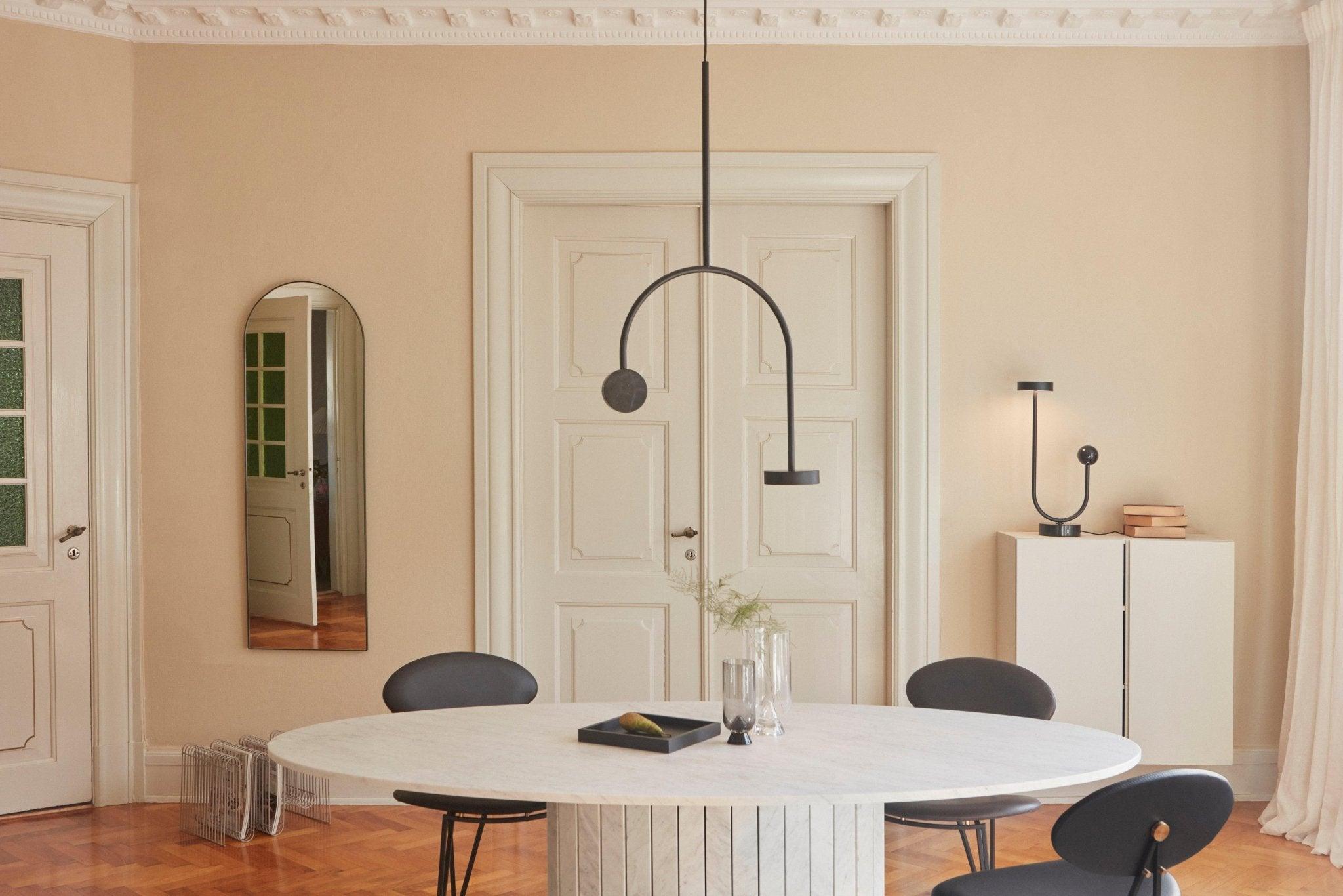 Lampa wisząca GRASIL czarny marmur AYTM Eye on Design