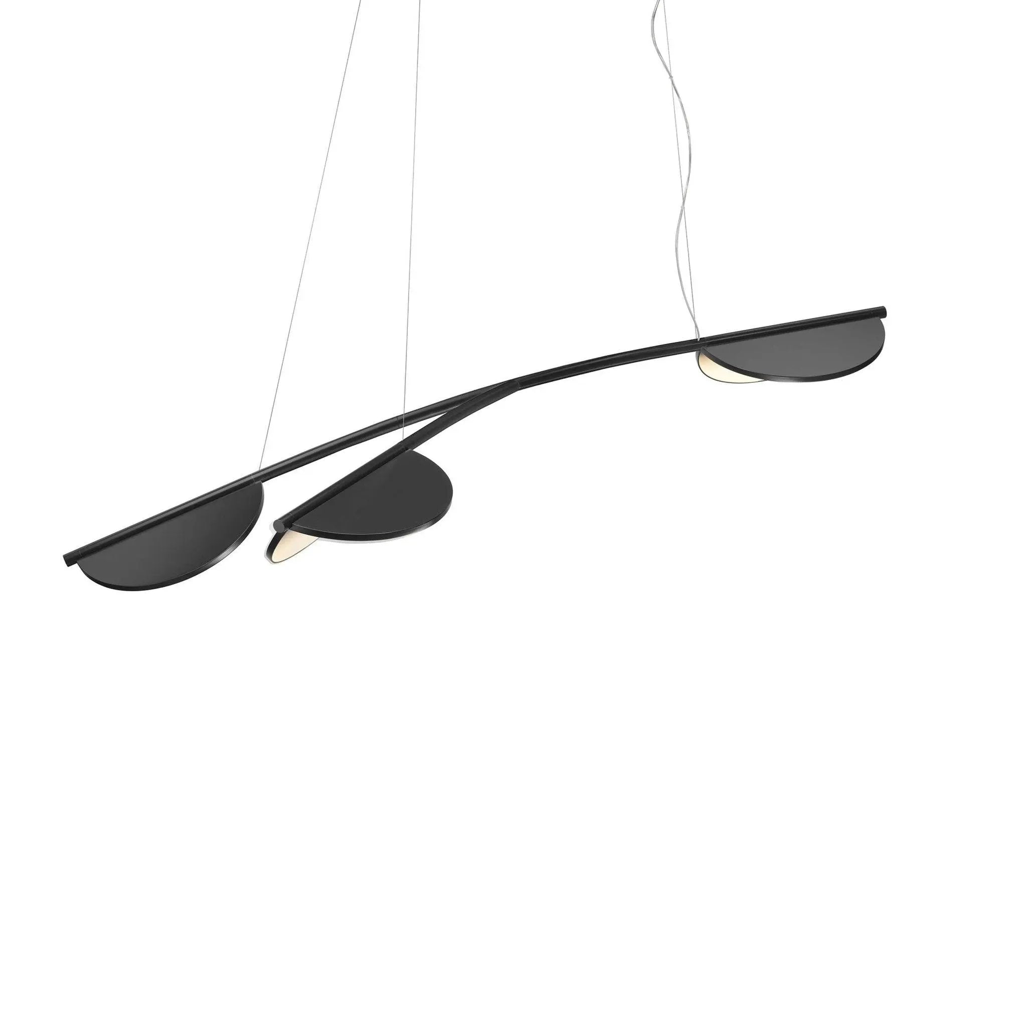 Lampa wisząca krótka ALMENDRA ORGANIC antracytowy – Flos