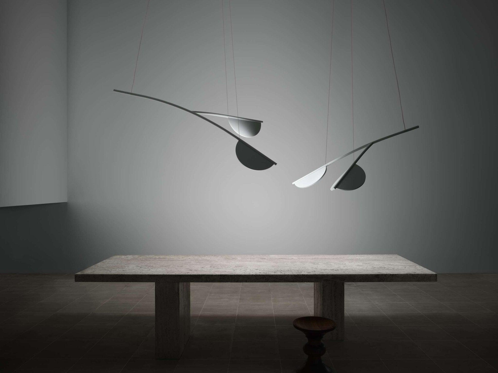 Lampa wisząca krótka ALMENDRA ORGANIC beżowy Flos Eye on Design