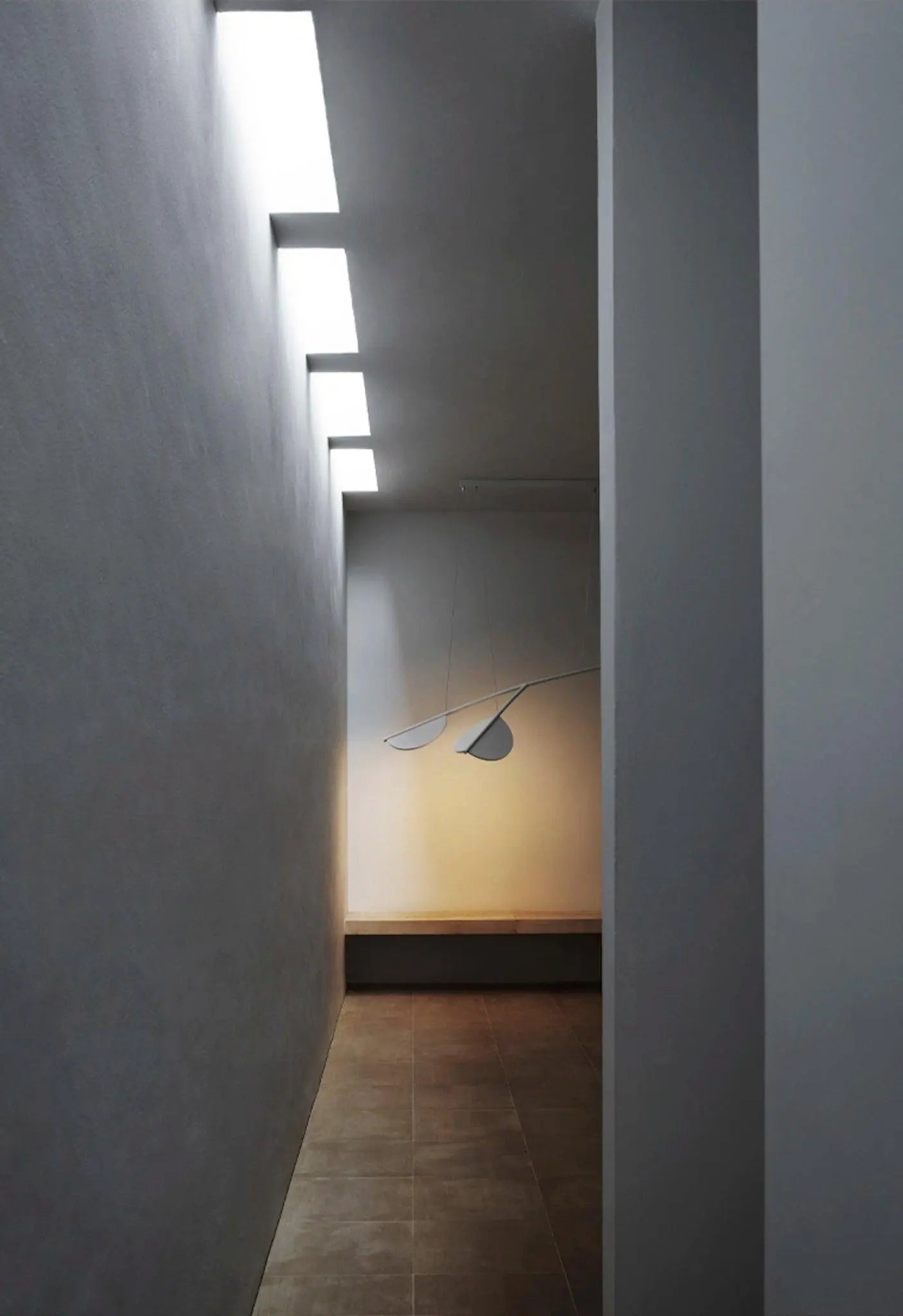 Lampa wisząca krótka ALMENDRA ORGANIC biały – Flos