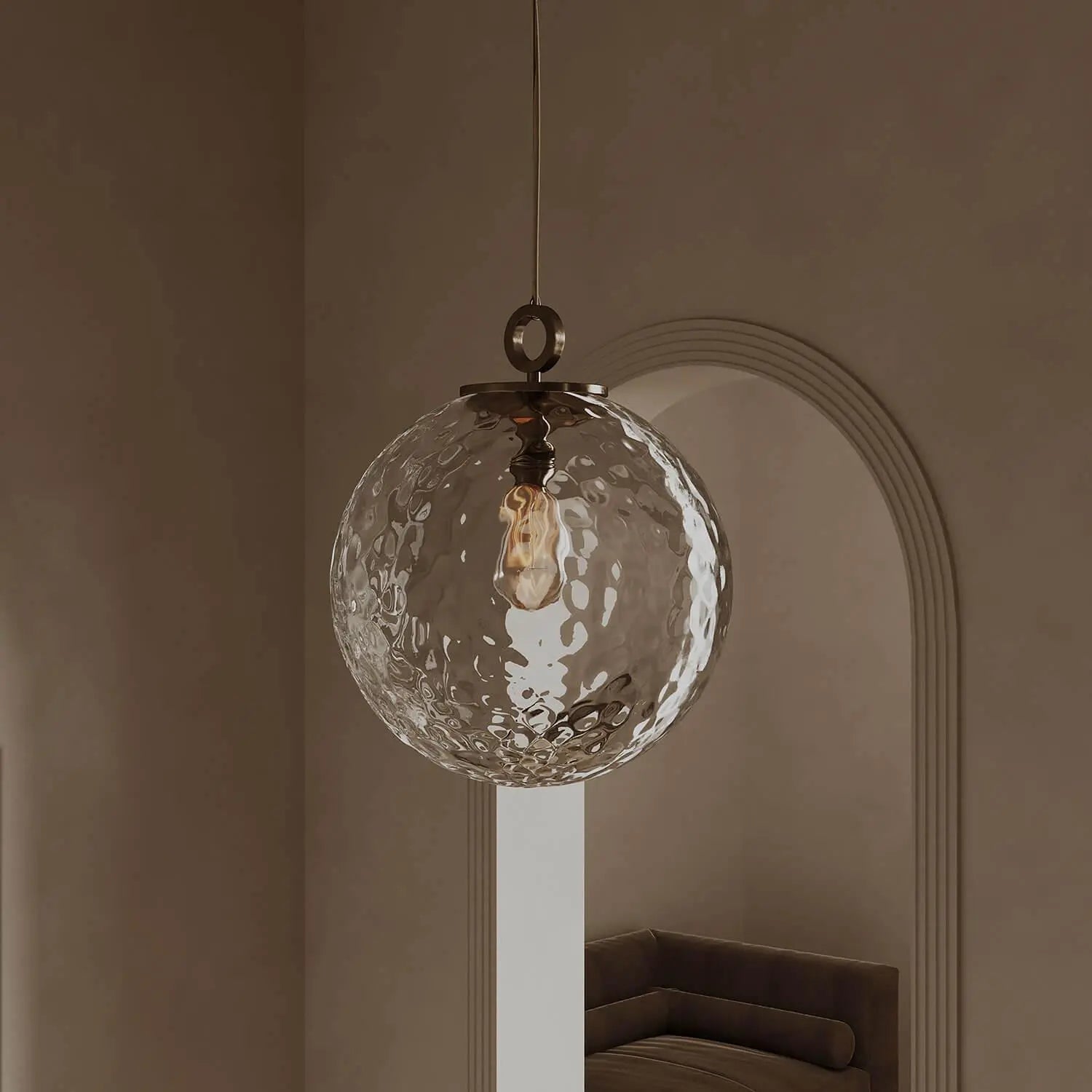 Lampa wisząca KULA REFLEKSYJNA mosiężny – Embassy Interiors