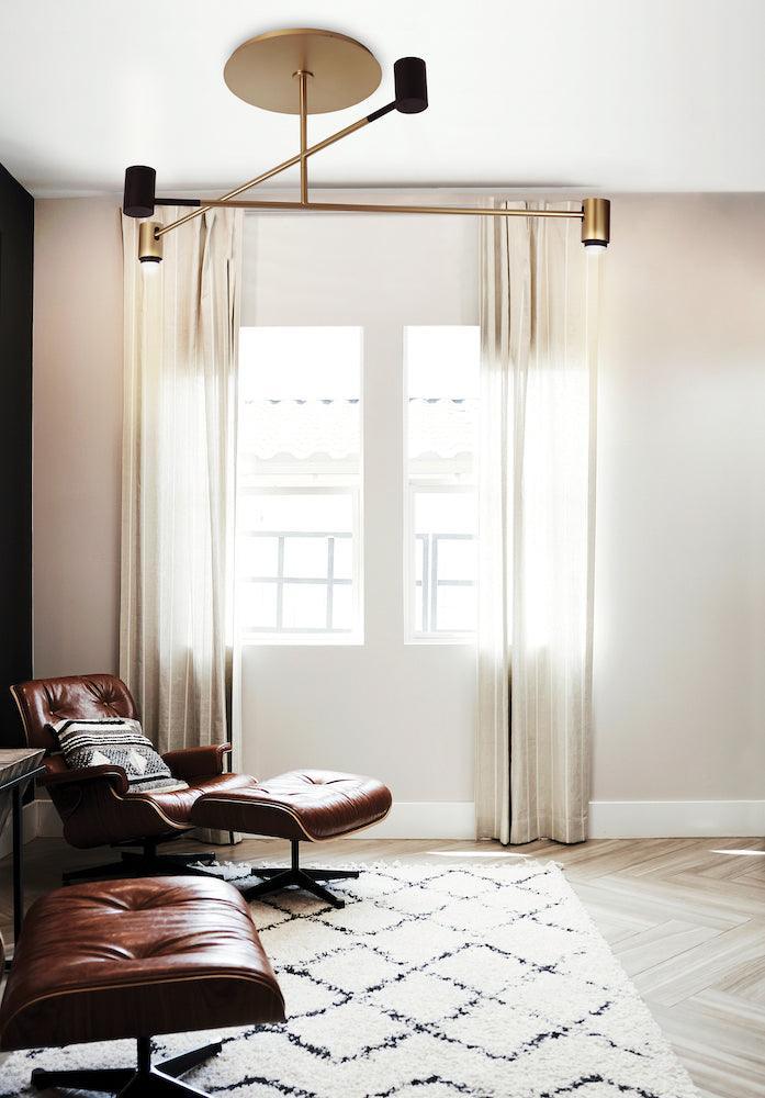 Lampa wisząca MELANOCETUS DOUBLE satynowy złoty Contardi Eye on Design