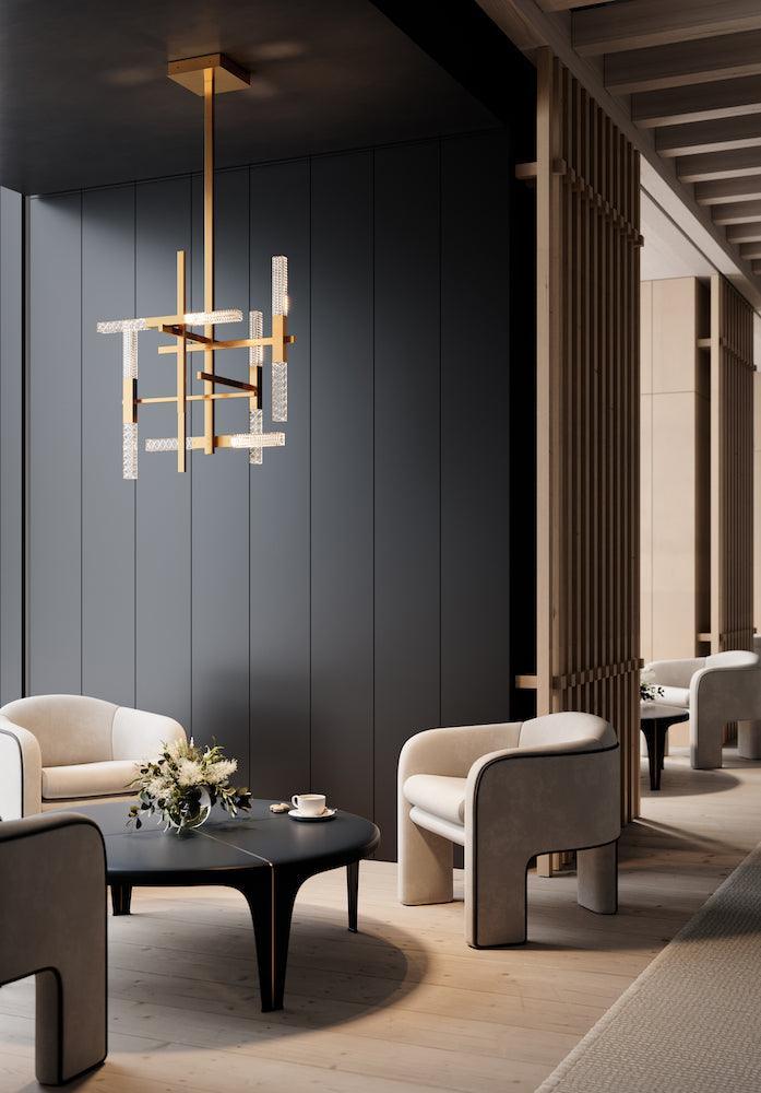 Lampa wisząca MIKADO satynowy mosiądz Contardi Eye on Design