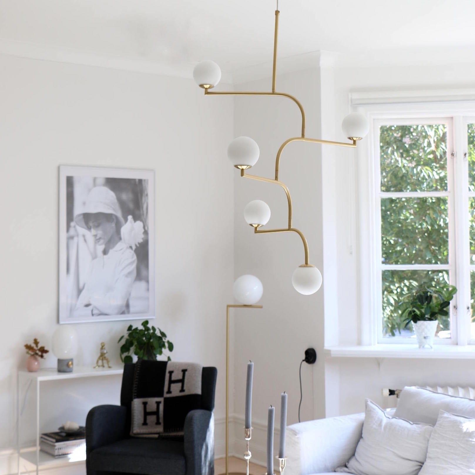 Lampa wisząca MOBIL GRAND mosiężny Pholc Eye on Design