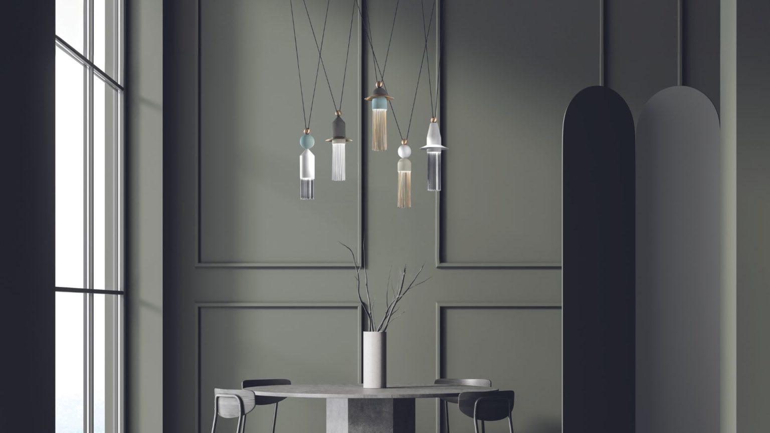 Lampa wisząca NAPPE C5 złoty Masiero Eye on Design